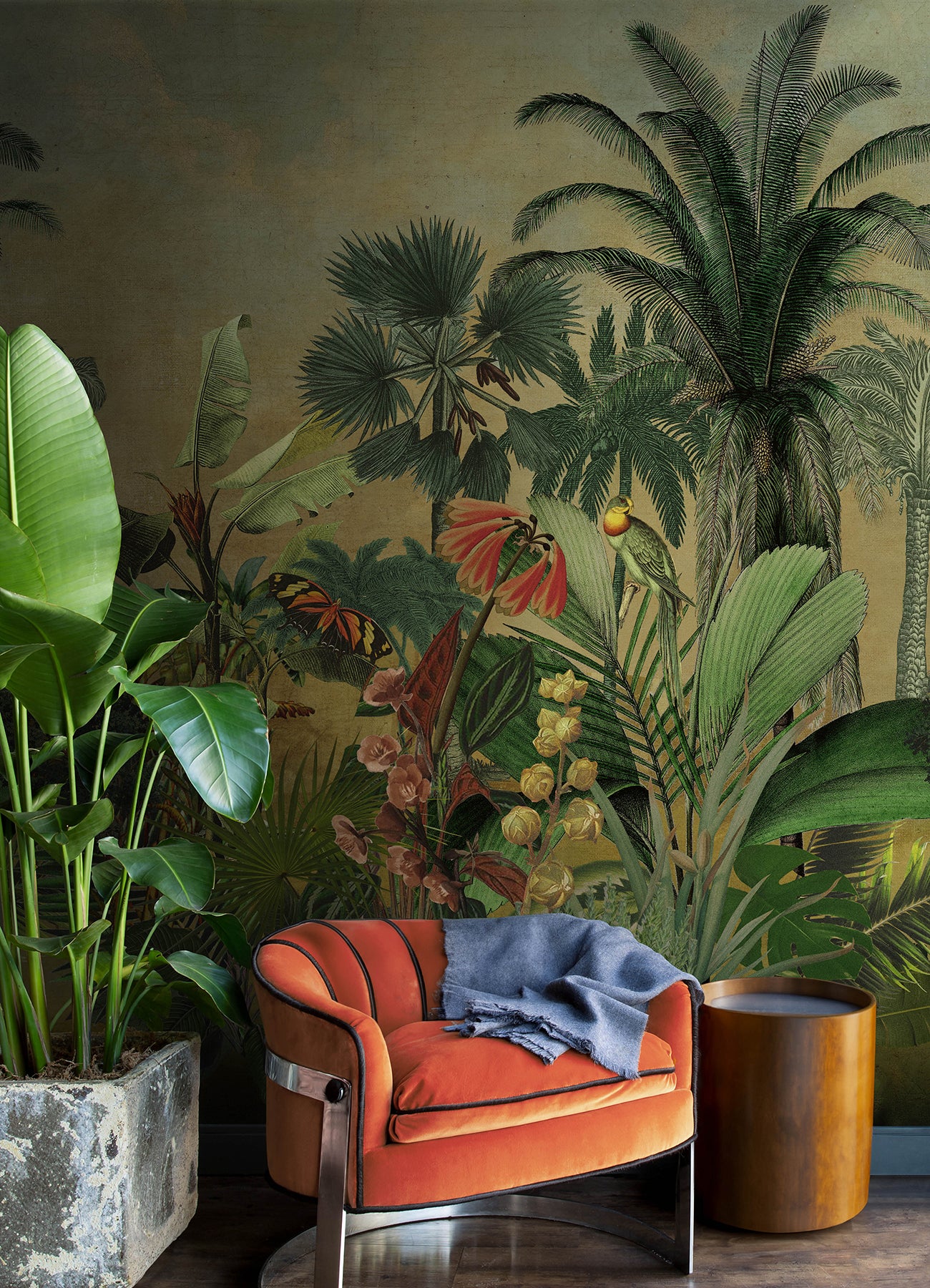 Mr. Kate Hilo Tropical Island Peel and Stick Mural Wall Murals RoomMates   