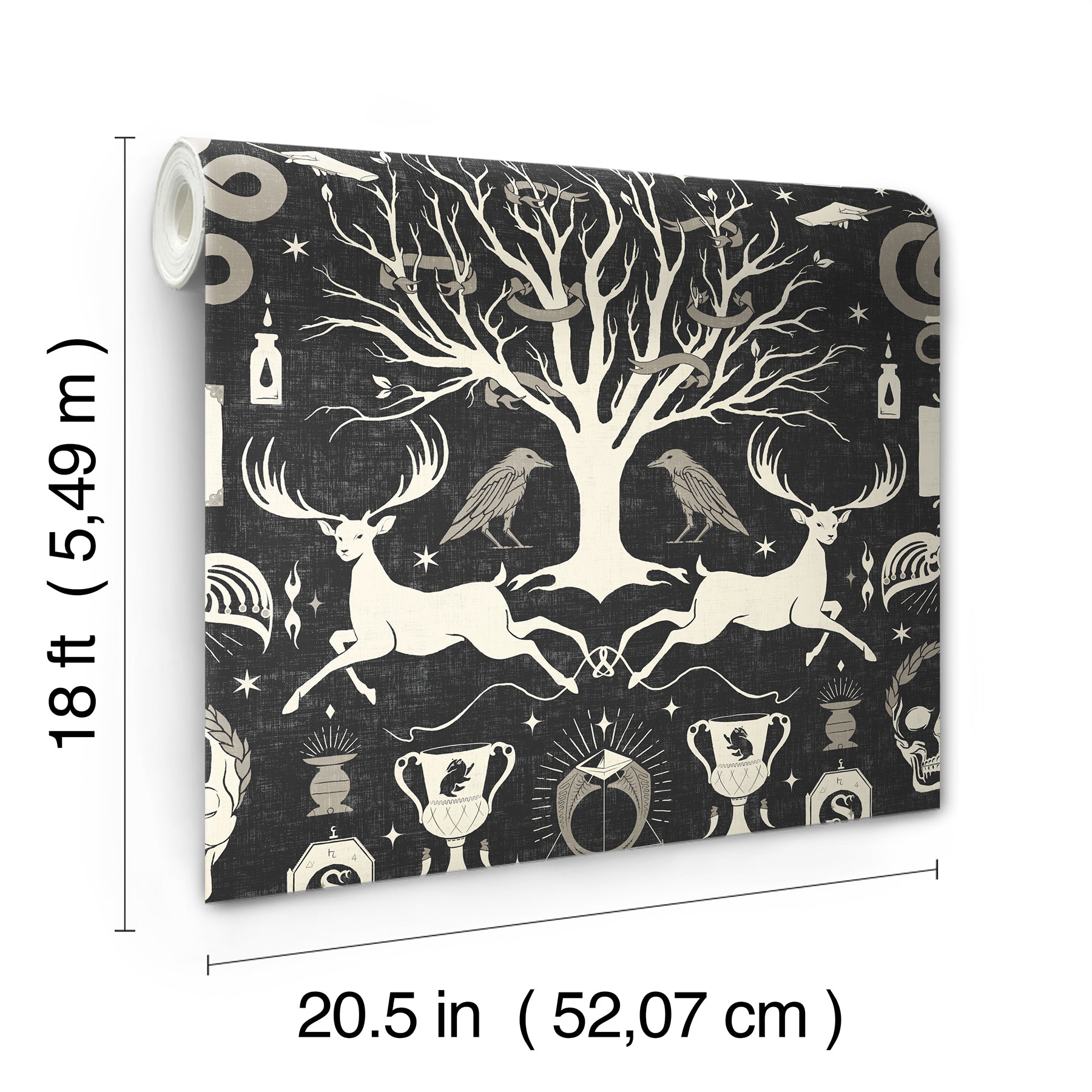 Harry Potter Horcrux Damask Peel and Stick Wallpaper Peel and Stick Wallpaper RoomMates   