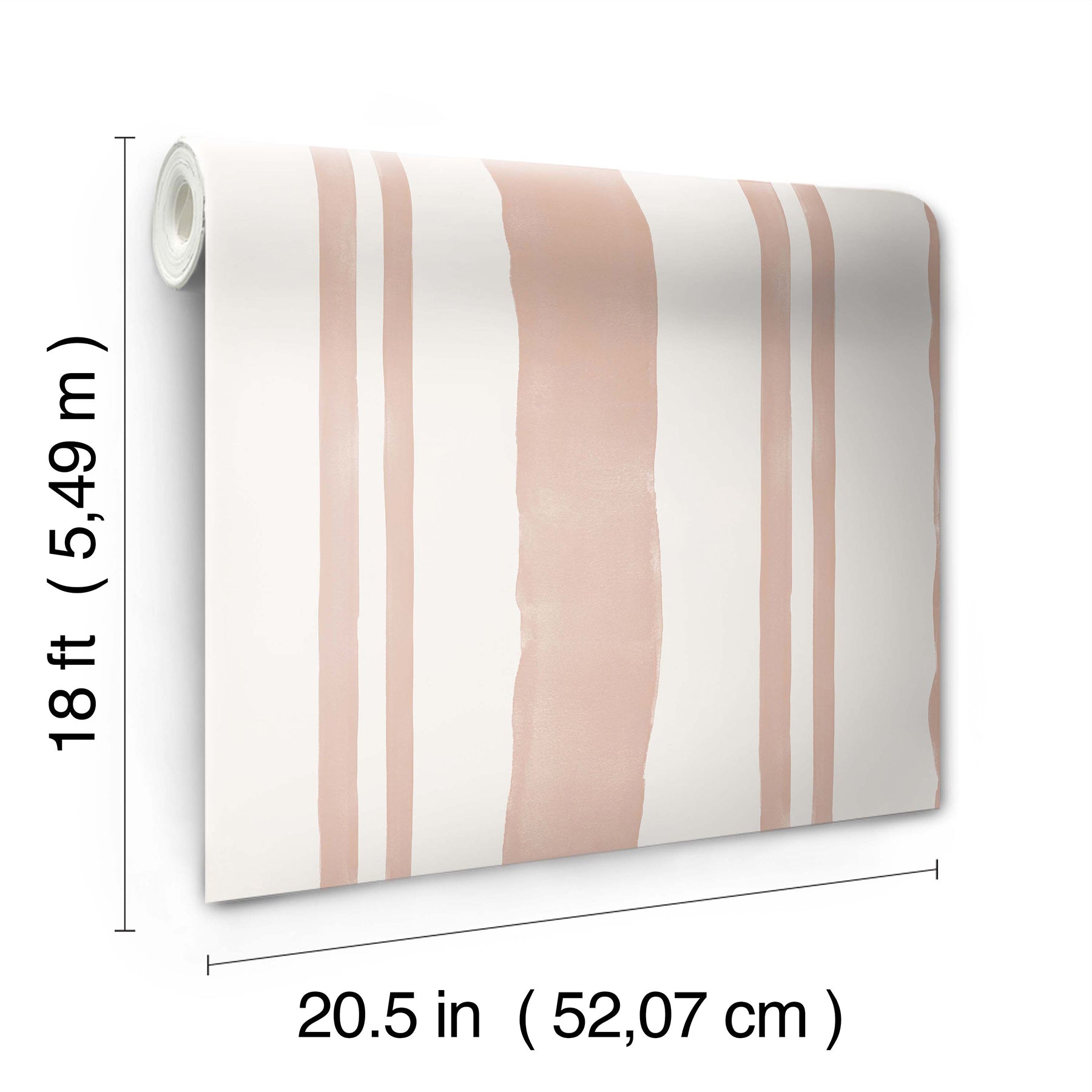 Mr. Kate Winston Watercolor Stripe Peel and Stick Wallpaper Peel and Stick Wallpaper RoomMates   