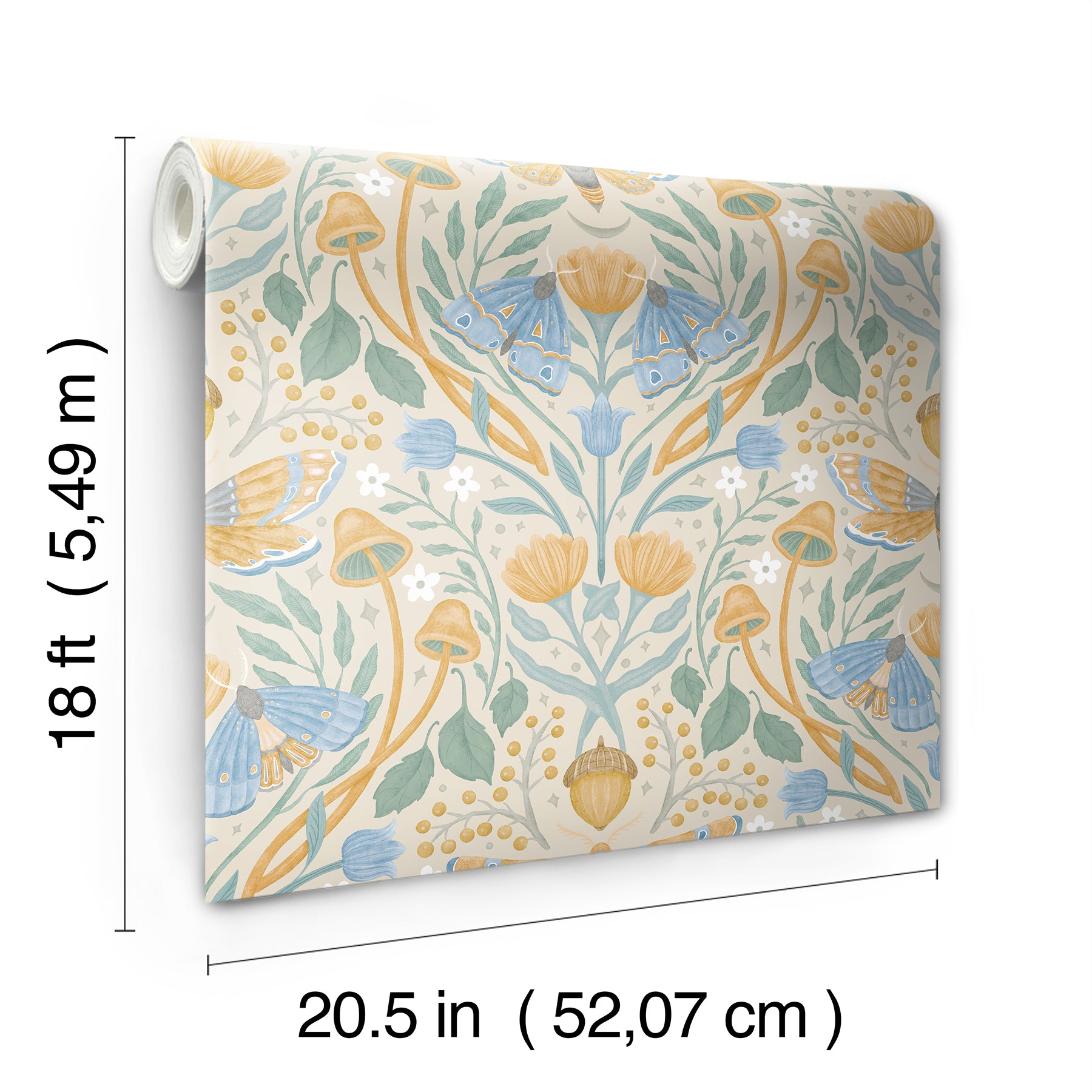 Enchanted Forest Damask Peel and Stick Wallpaper Peel and Stick Wallpaper RoomMates   
