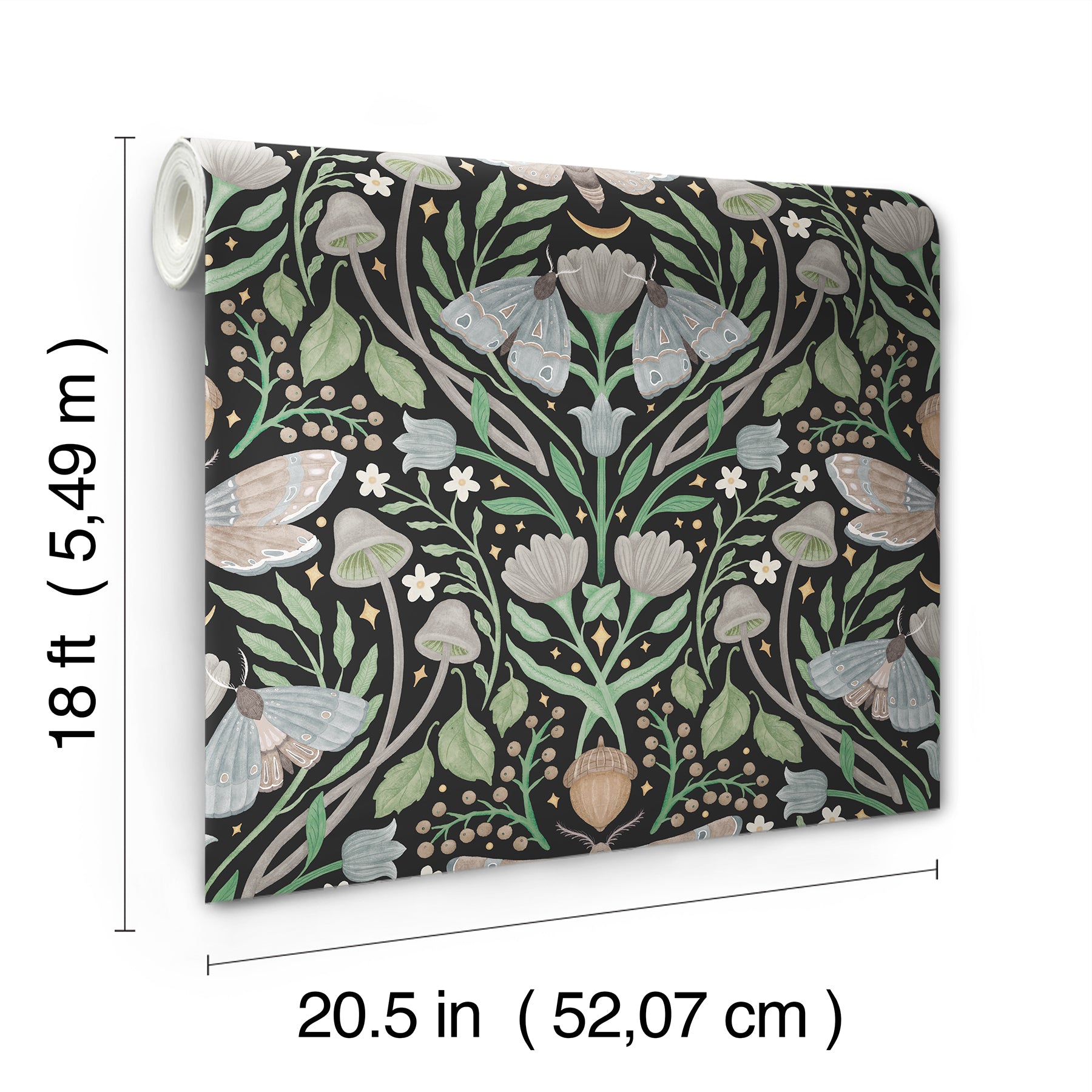 Enchanted Forest Damask Peel and Stick Wallpaper Peel and Stick Wallpaper RoomMates   