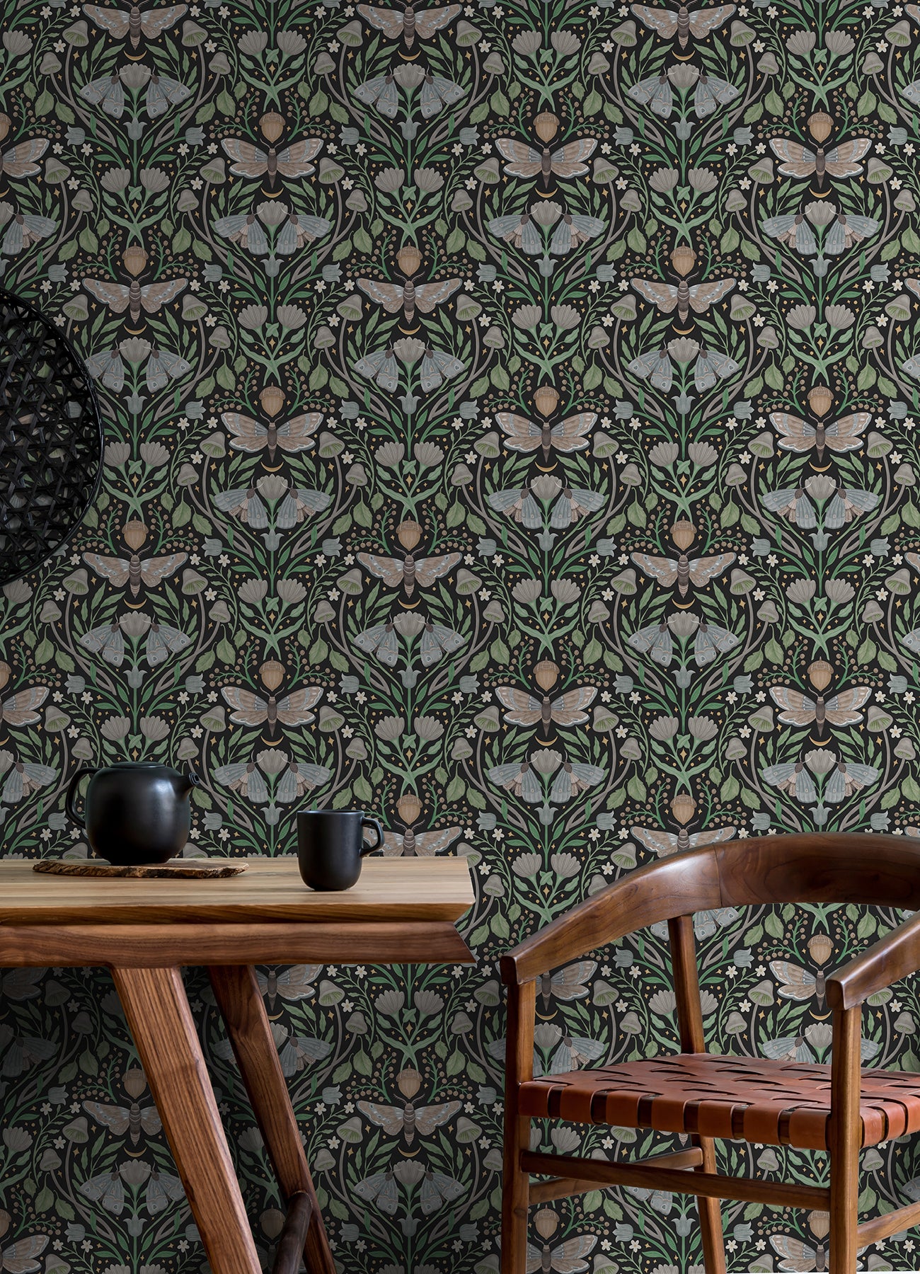 Enchanted Forest Damask Peel and Stick Wallpaper Peel and Stick Wallpaper RoomMates   