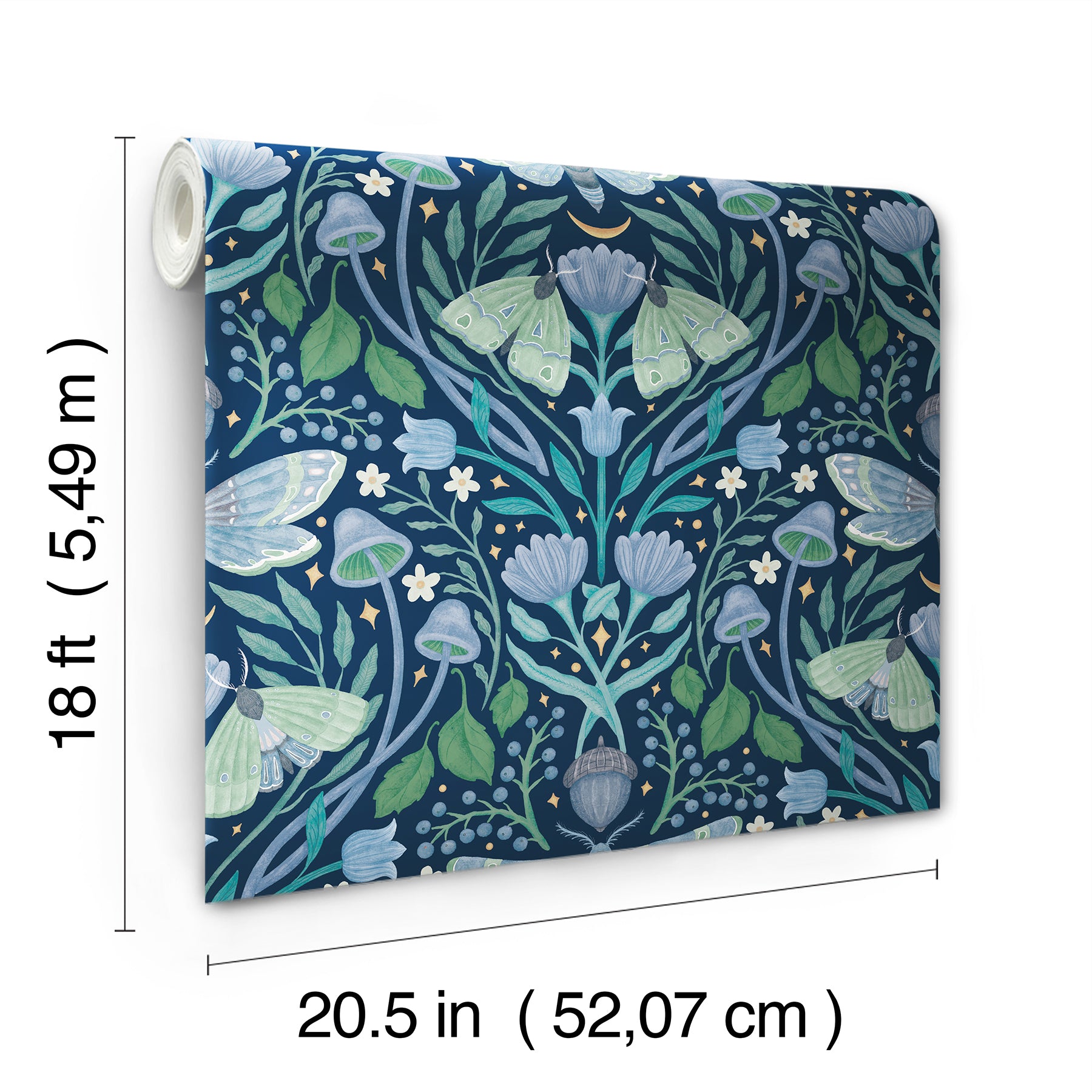 Enchanted Forest Damask Peel and Stick Wallpaper Peel and Stick Wallpaper RoomMates   