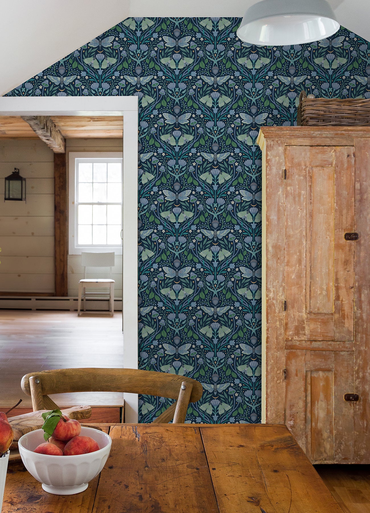 Enchanted Forest Damask Peel and Stick Wallpaper Peel and Stick Wallpaper RoomMates   
