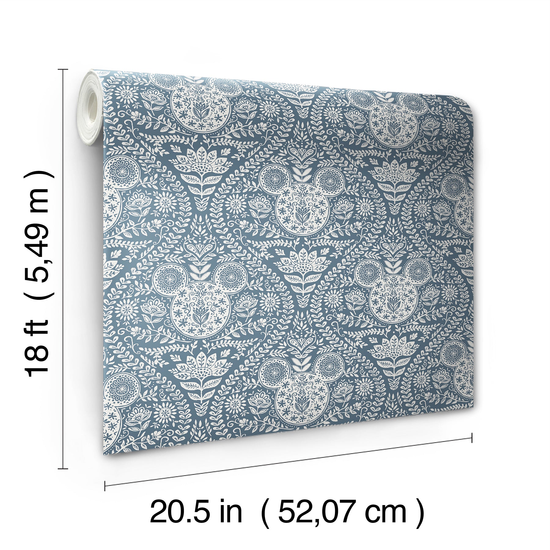 Disney Mickey Mouse Block Print Peel & Stick Wallpaper Peel and Stick Wallpaper RoomMates Decor   