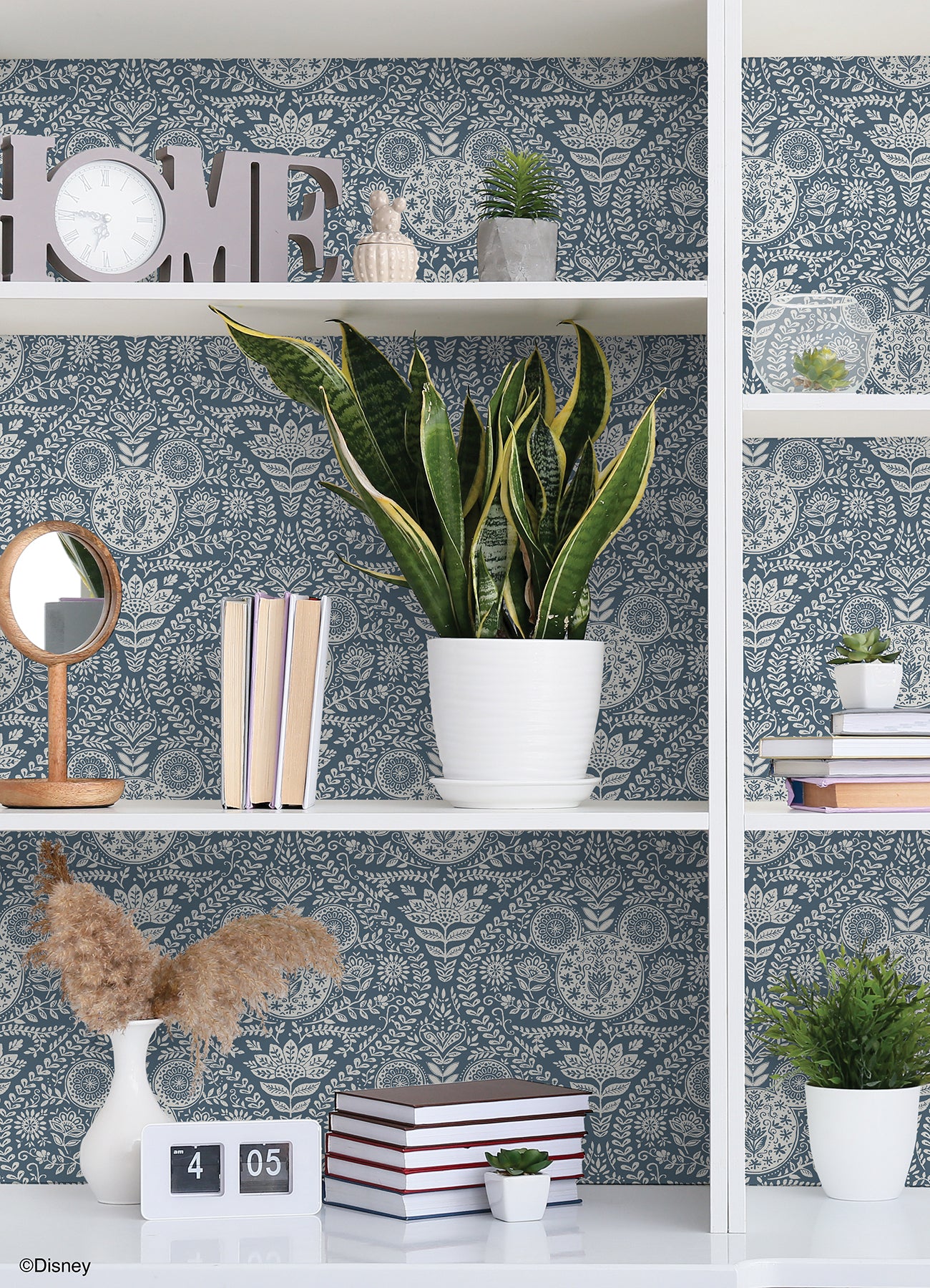 Disney Mickey Mouse Block Print Peel & Stick Wallpaper Peel and Stick Wallpaper RoomMates Decor   