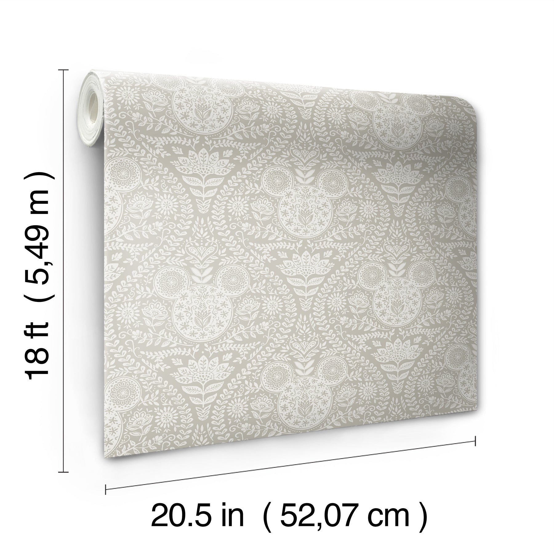 Disney Mickey Mouse Block Print Peel & Stick Wallpaper Peel and Stick Wallpaper RoomMates Decor   