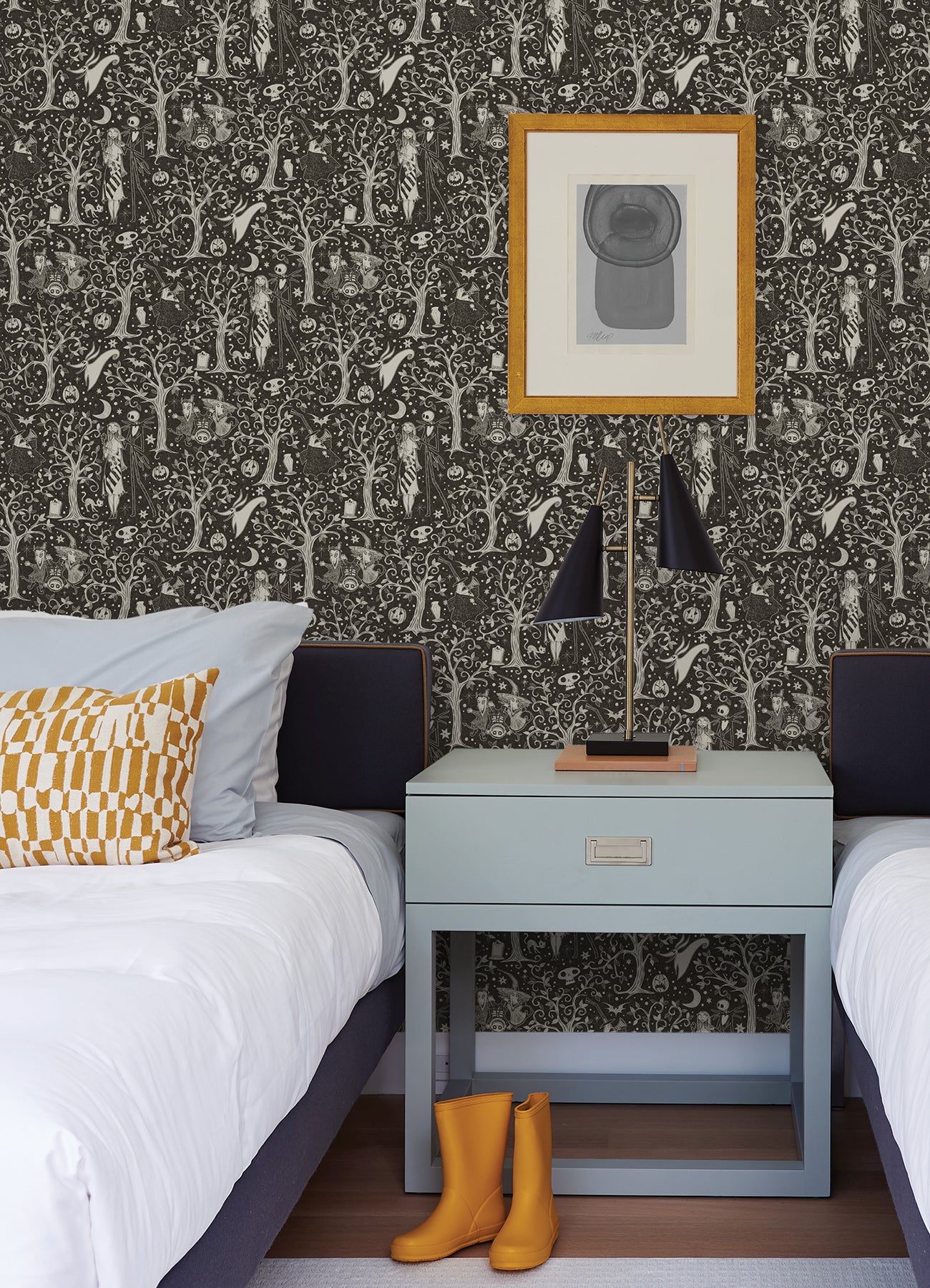 Disney Tim Burton's The Nightmare Before Christmas Forest Peel & Stick Wallpaper Peel and Stick Wallpaper RoomMates   