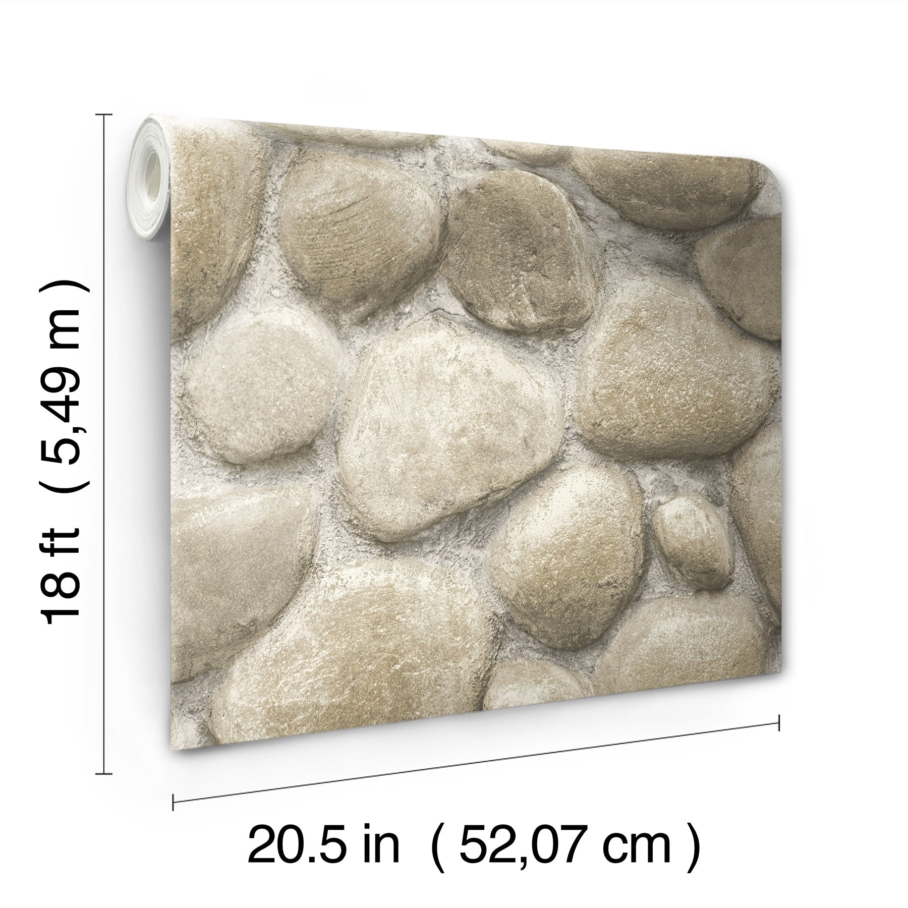Yellowstone Root Rocks Beige Peel & Stick Wallpaper Peel and Stick Wallpaper RoomMates Decor   