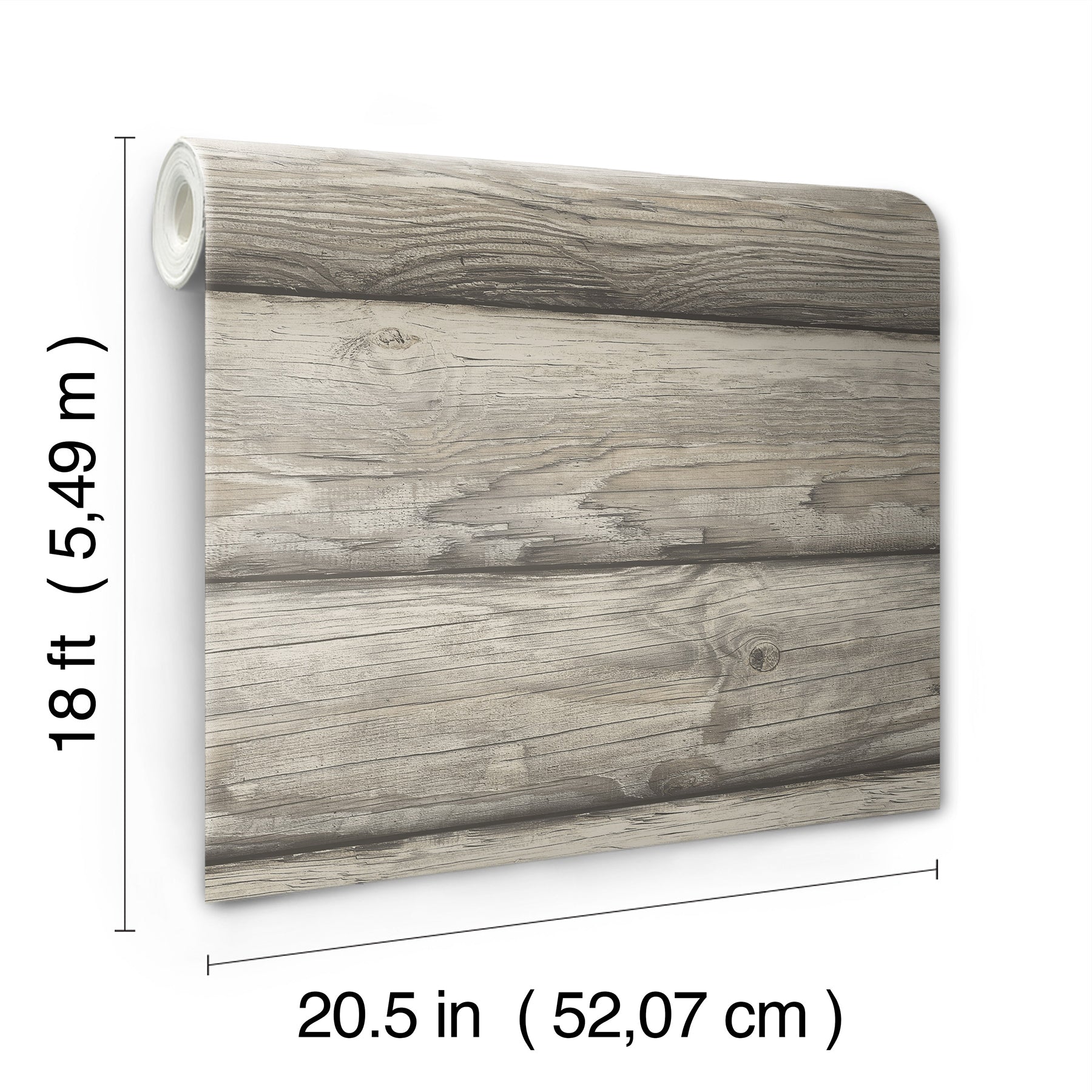 Yellowstone Bunkhouse Brown Peel & Stick Wallpaper Peel and Stick Wallpaper RoomMates Decor   