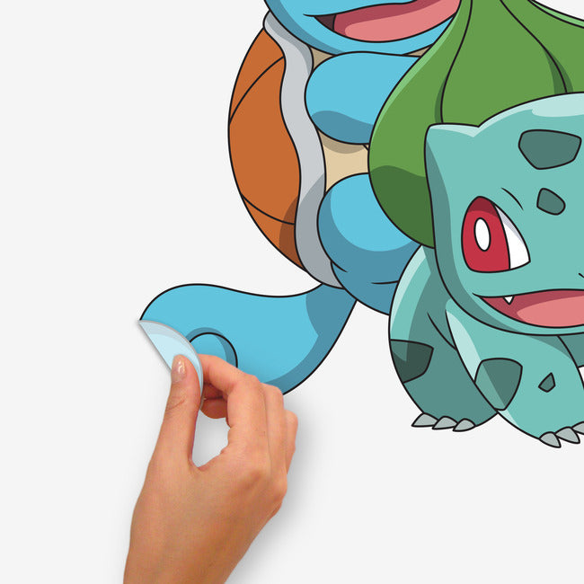 Pokemon Squirtle, Charmander & Bulbasaur Giant Wall Decals Wall Decals RoomMates Decor