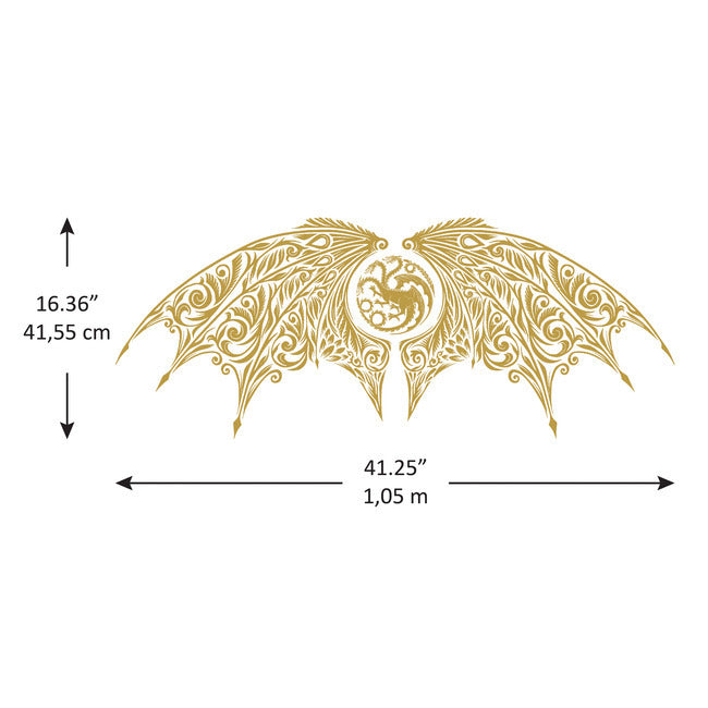 House of The Dragon Giant Peel & Stick Wall Decals with Alphabet Wall Decals RoomMates Decor   