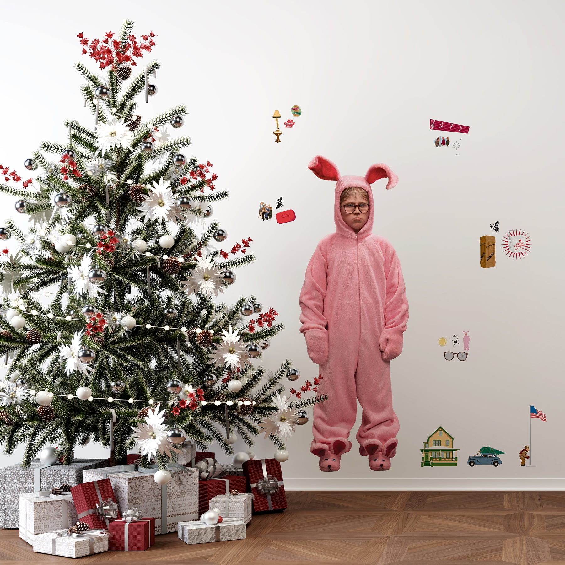 A Christmas Story Ralphie Bunny Suit Giant Wall Decals Wall Decals RoomMates   