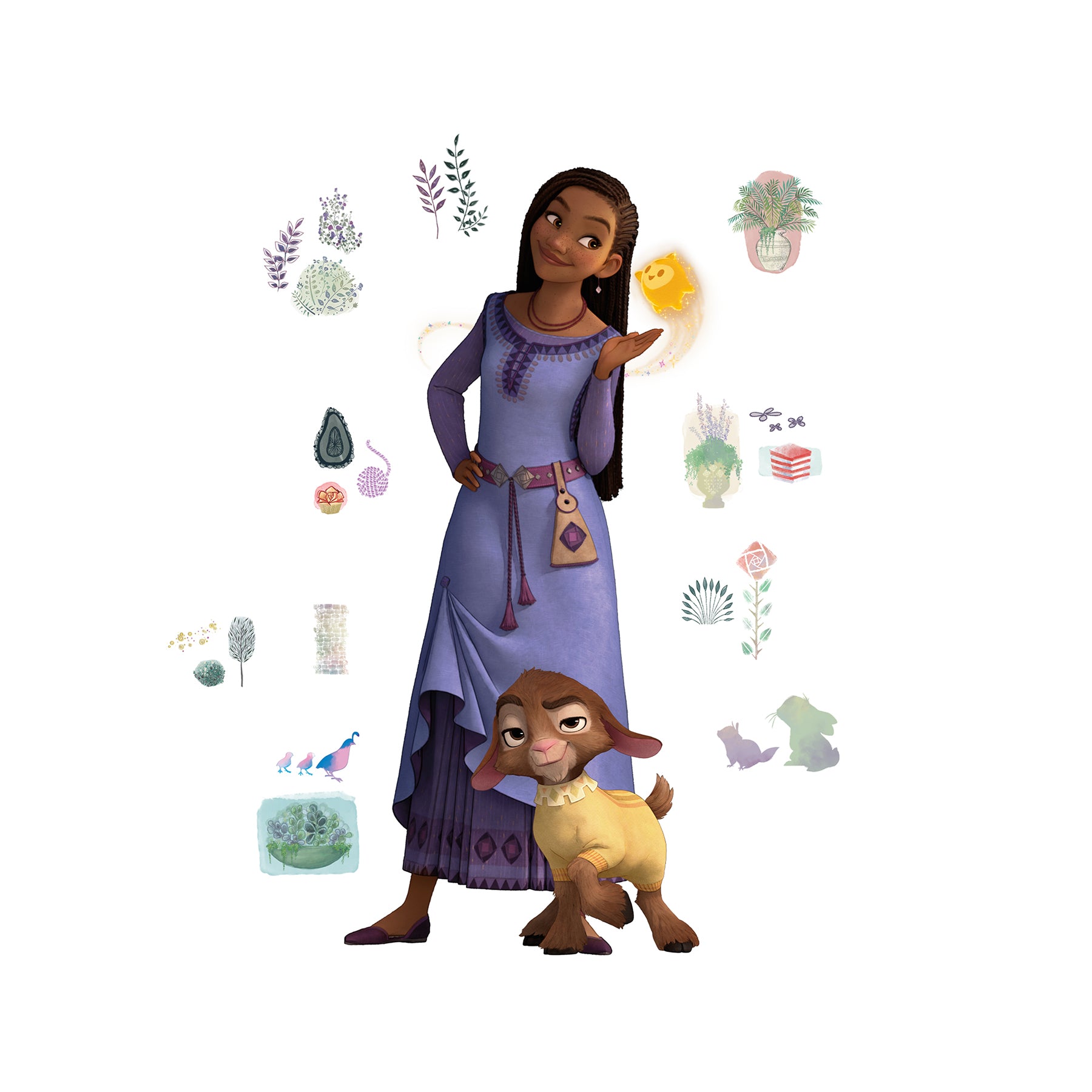 Wish Asha and Valentino Giant Wall Decals Wall Decals RoomMates Default Title  