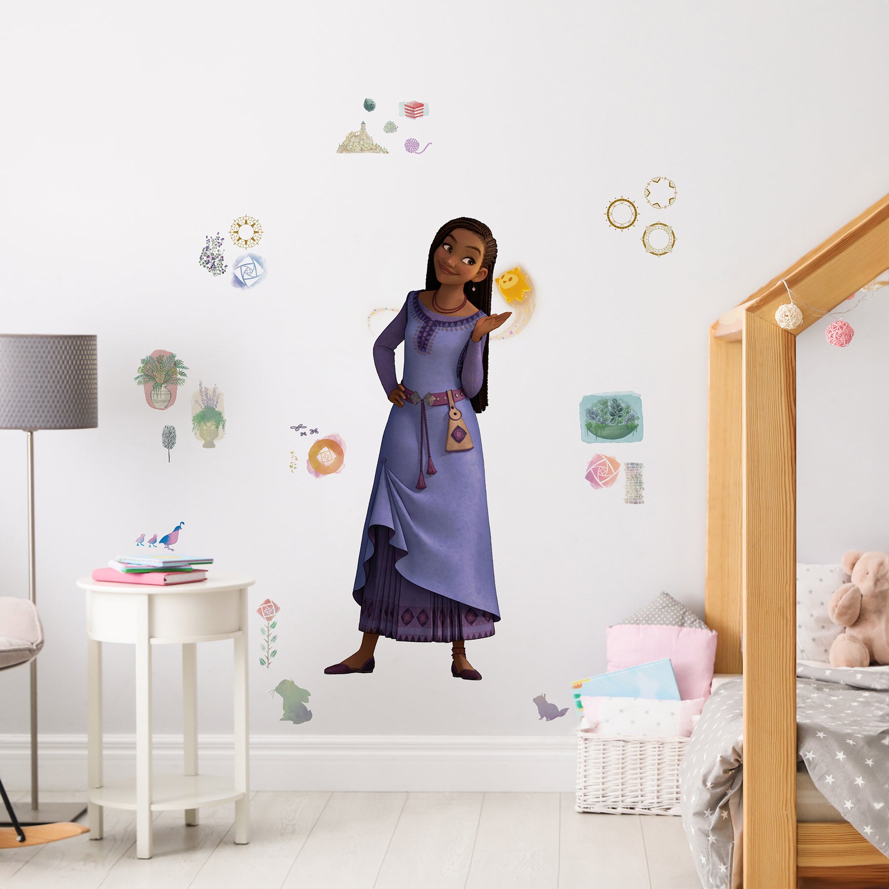 Wish Asha and Valentino Giant Wall Decals Wall Decals RoomMates   