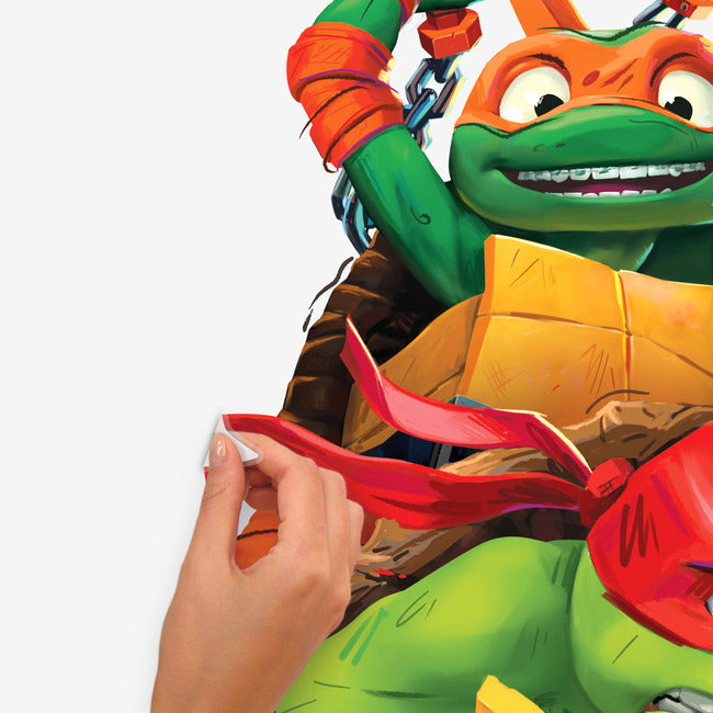 Teenage Mutant Ninja Turtles Mutant Mayhem Group Giant Wall Decals Wall Decals RoomMates Decor   