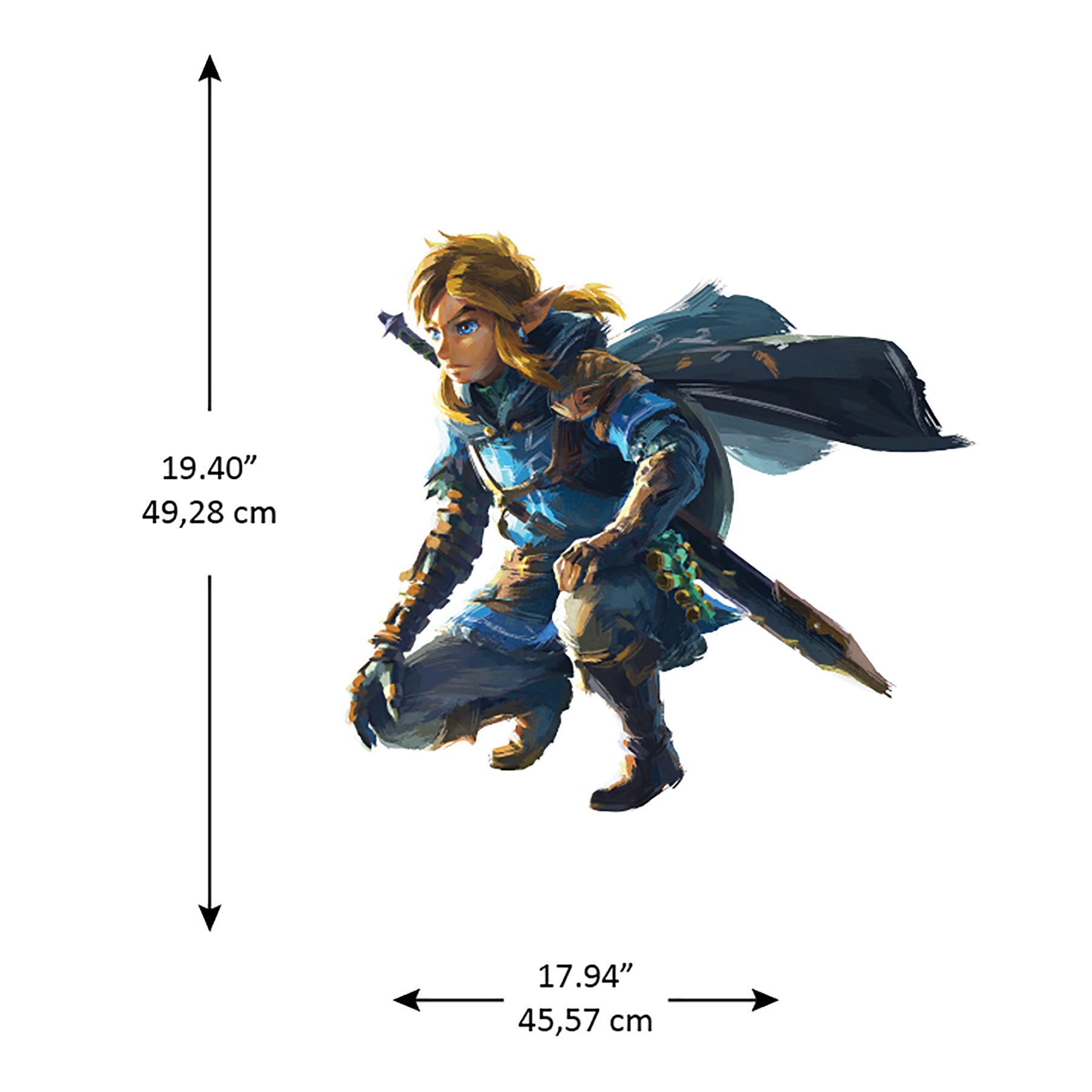 The Legend of Zelda™: Tears of the Kingdom - Zelda & Link Wall Decals Wall Decals RoomMates Decor   