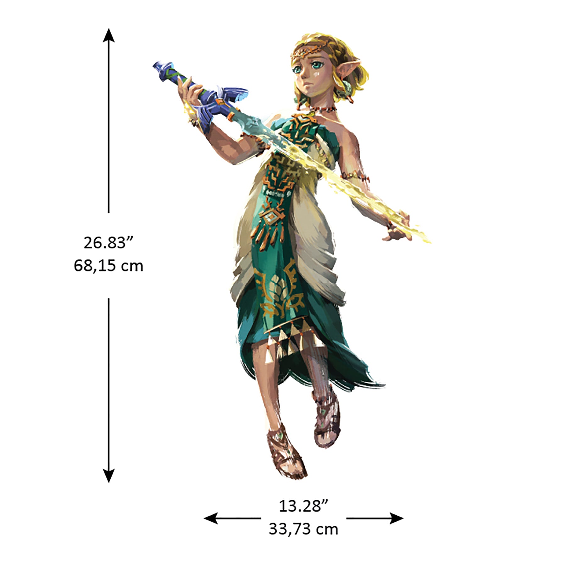 The Legend of Zelda™: Tears of the Kingdom - Zelda & Link Wall Decals Wall Decals RoomMates Decor   