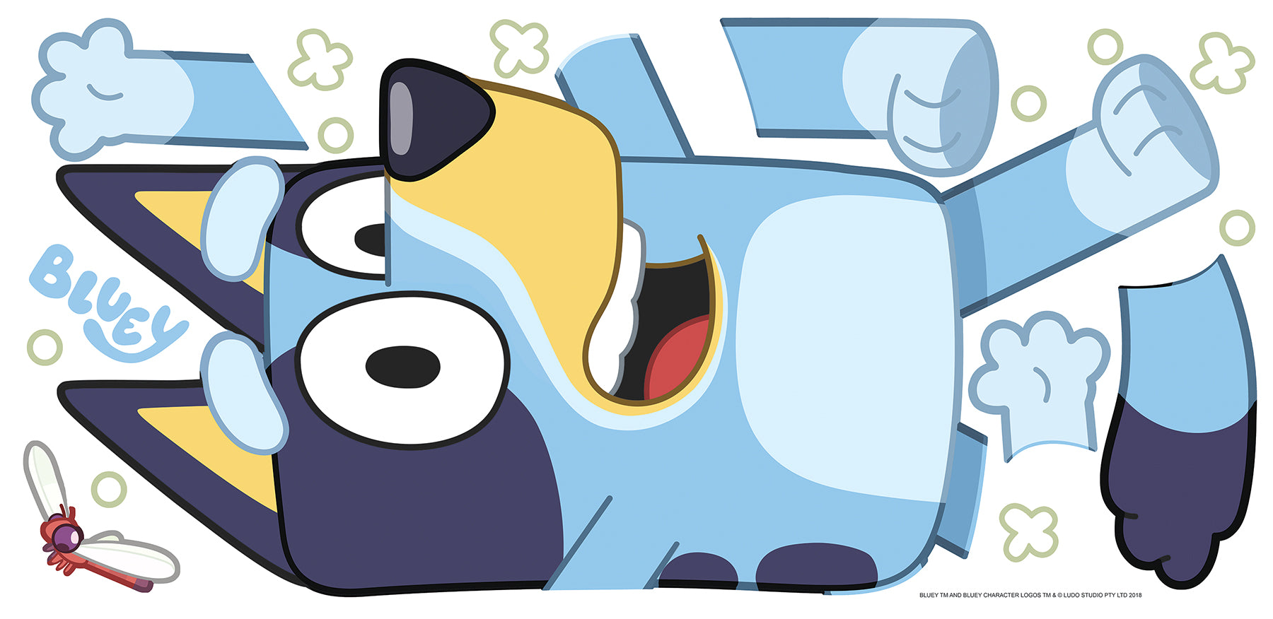 Bluey Character Peel and Stick Wall Decals Wall Decals RoomMates Decor   