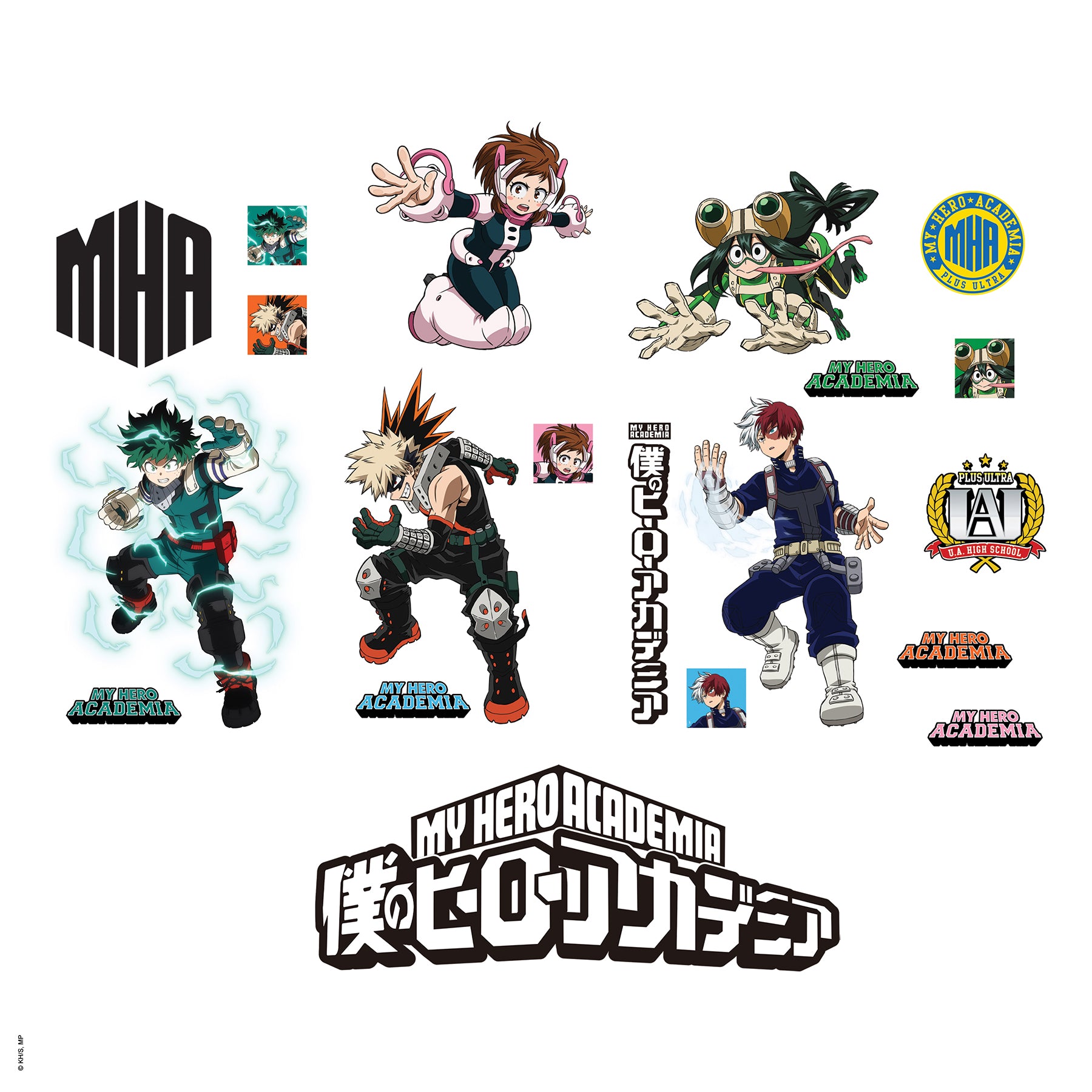 My Hero Academia Wall Decals Wall Decals RoomMates Decor   