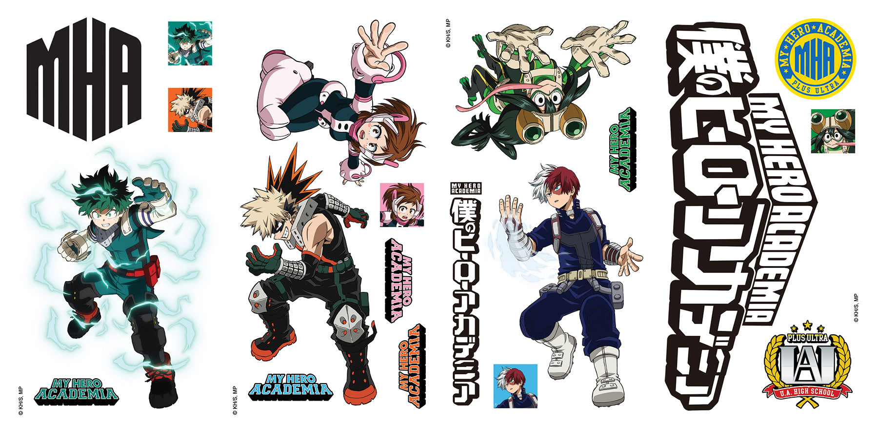 My Hero Academia Wall Decals Wall Decals RoomMates Decor   