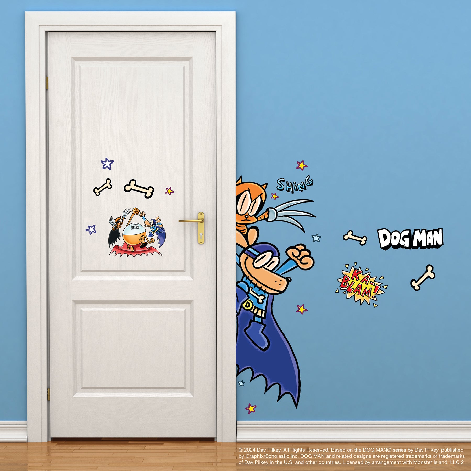 Dog Man Supa Buddies Wall Decals Wall Decals RoomMates Decor   