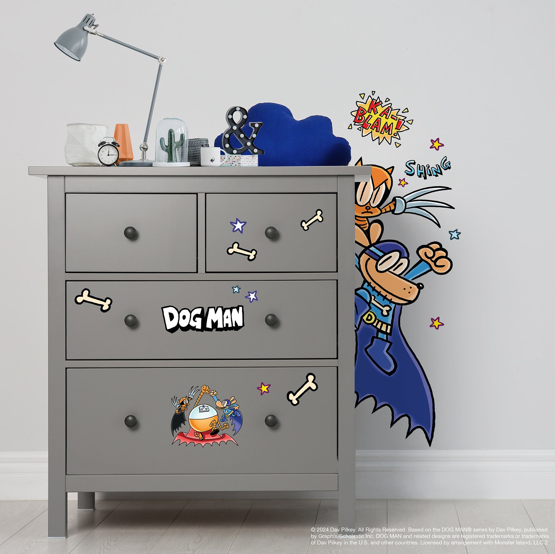 Dog Man Supa Buddies Wall Decals Wall Decals RoomMates Decor   