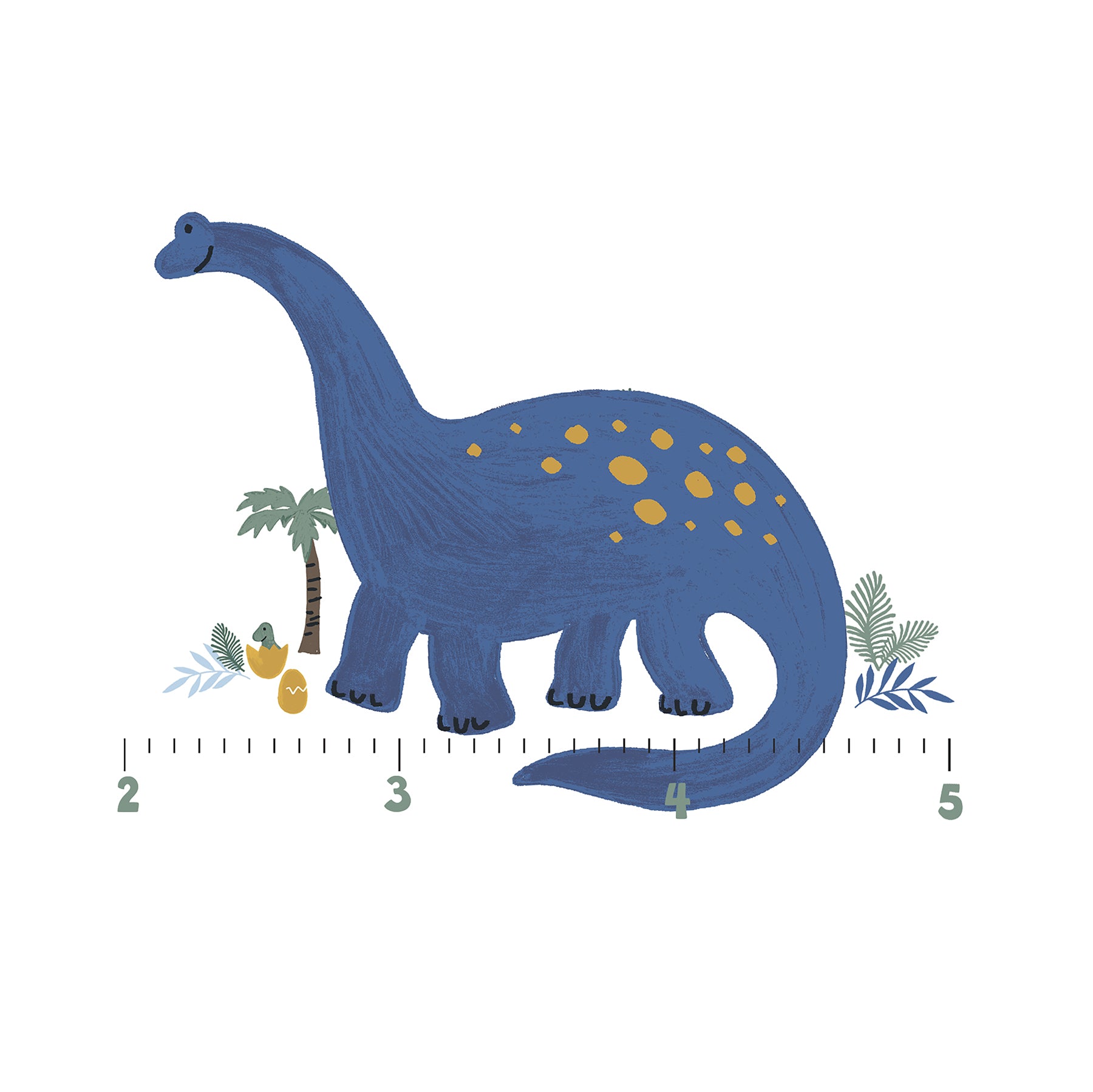Dino Growth Chart Blue Wall Decals Wall Decals RoomMates Decor   