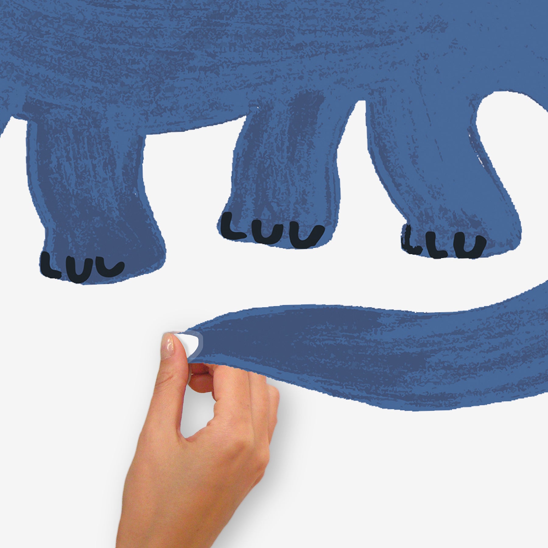 Dino Growth Chart Blue Wall Decals Wall Decals RoomMates Decor   