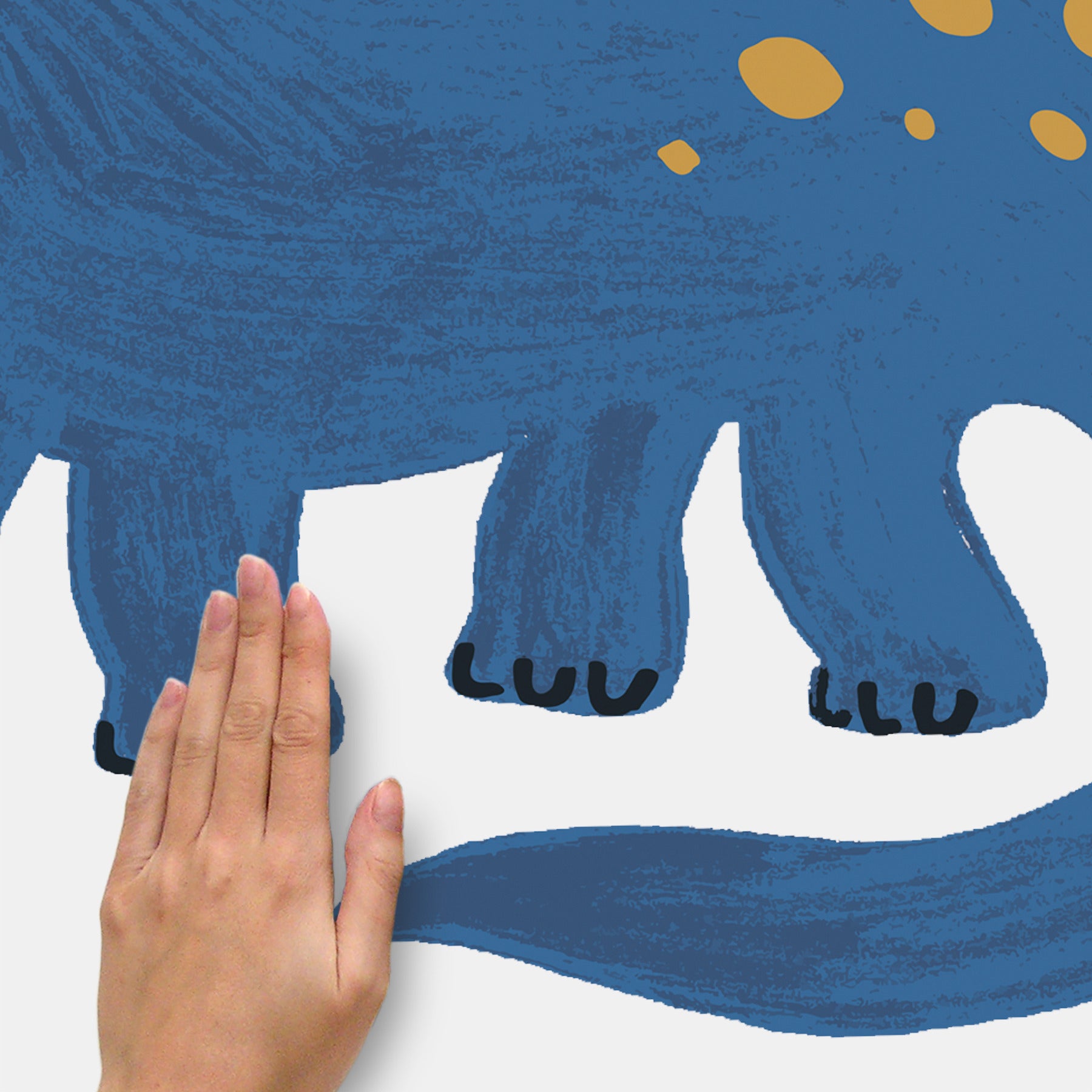 Dino Growth Chart Blue Wall Decals Wall Decals RoomMates Decor   
