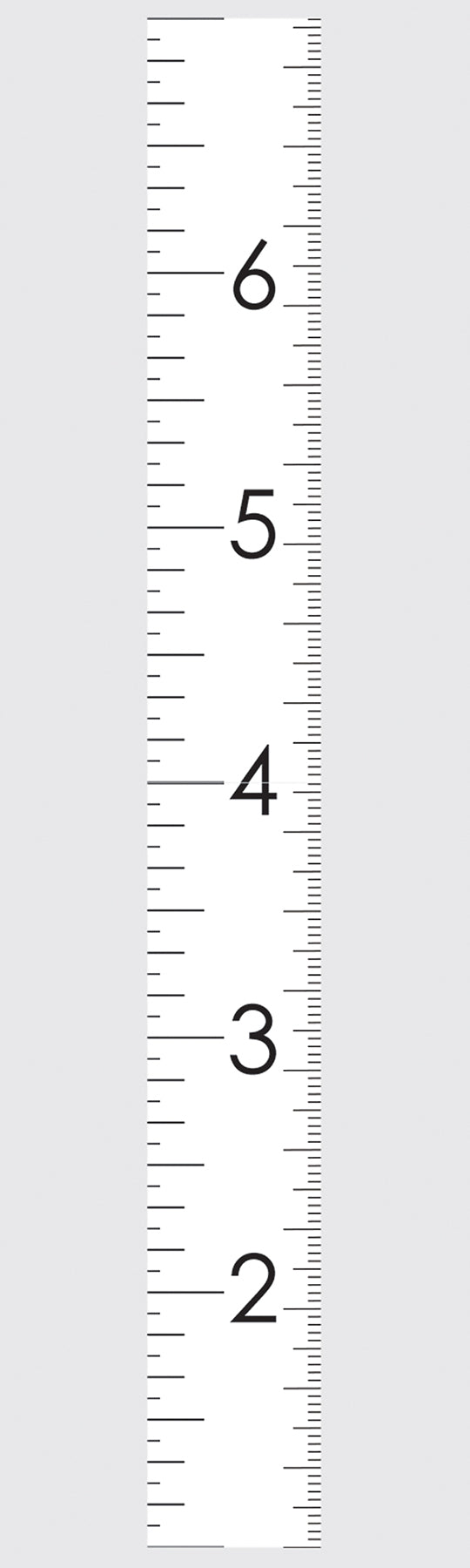 Modern Growth Chart White Wall Decals Wall Decals RoomMates Decor   