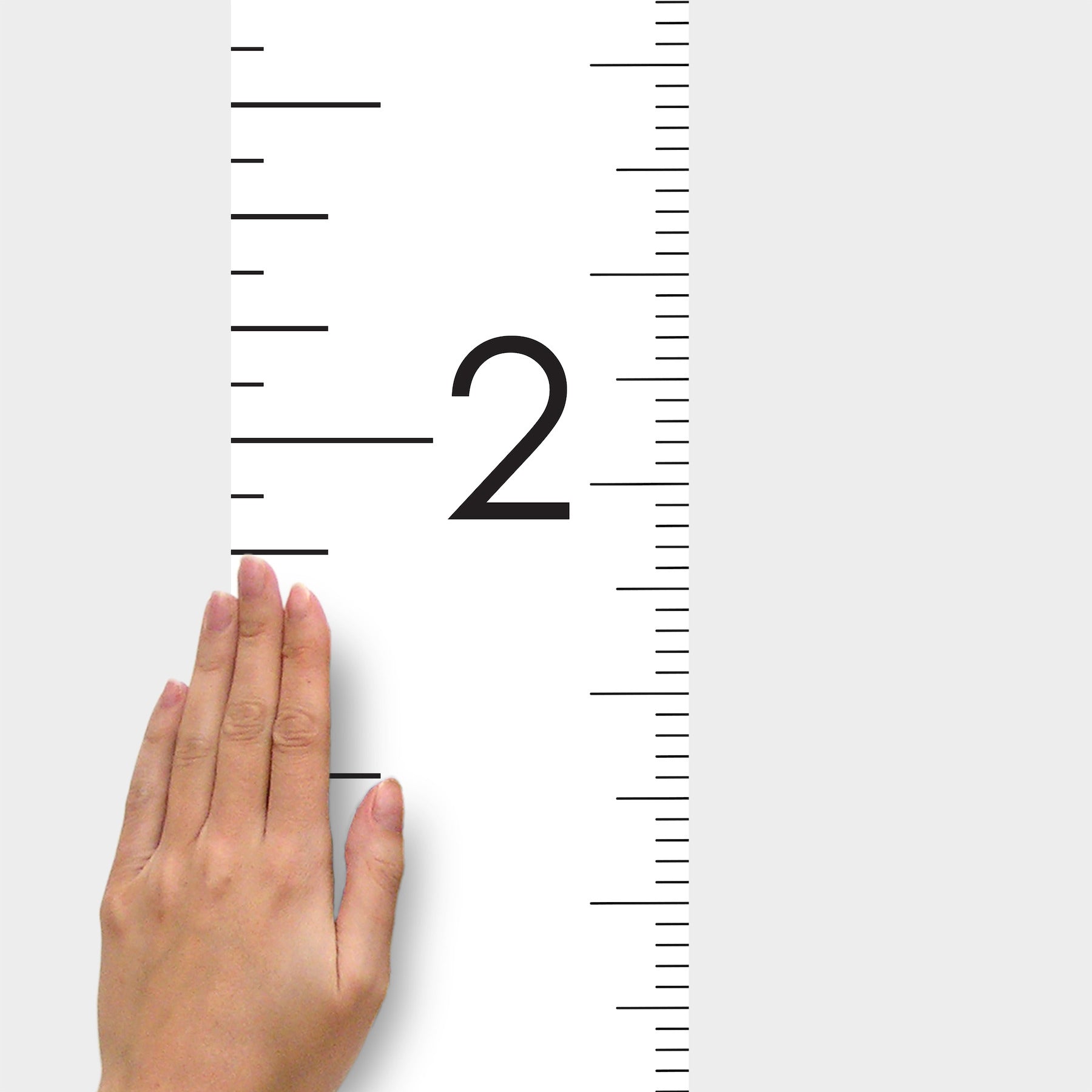 Modern Growth Chart White Wall Decals Wall Decals RoomMates Decor   
