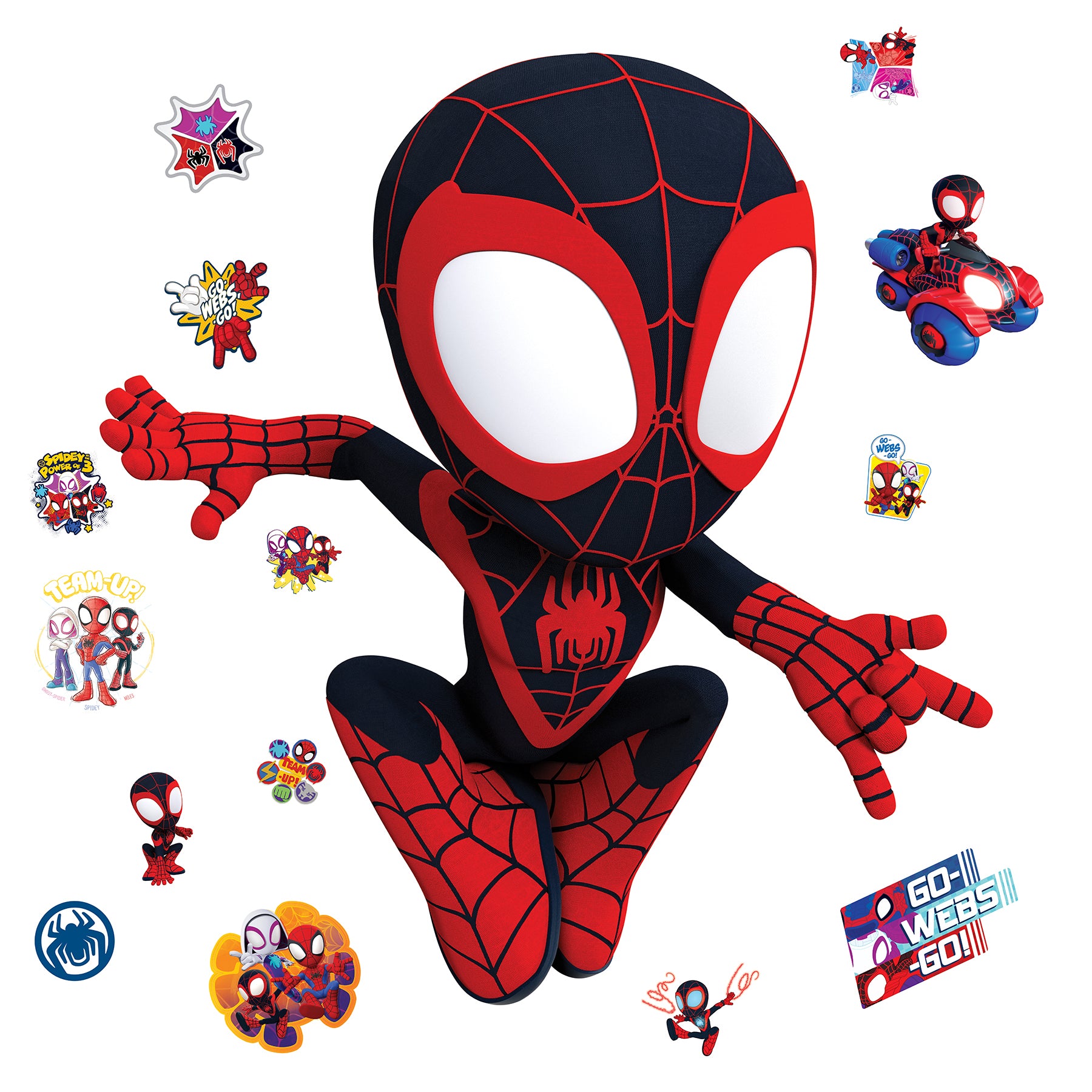 Marvel's Spidey And His Amazing Friends: Spin Wall Decals Wall Decals RoomMates