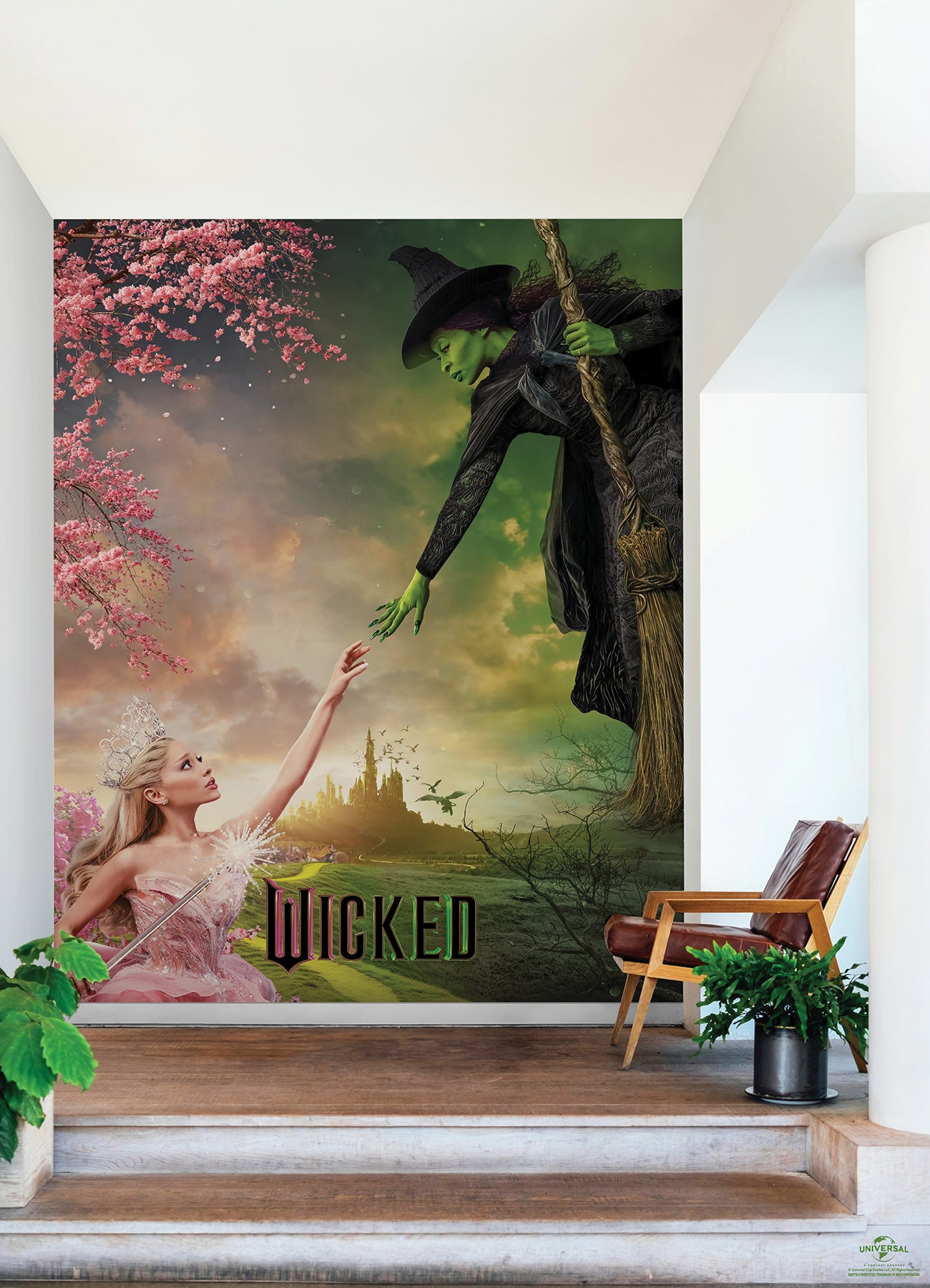 Wicked Elphaba and Glinda Peel & Stick Wall Mural Wall Murals RoomMates