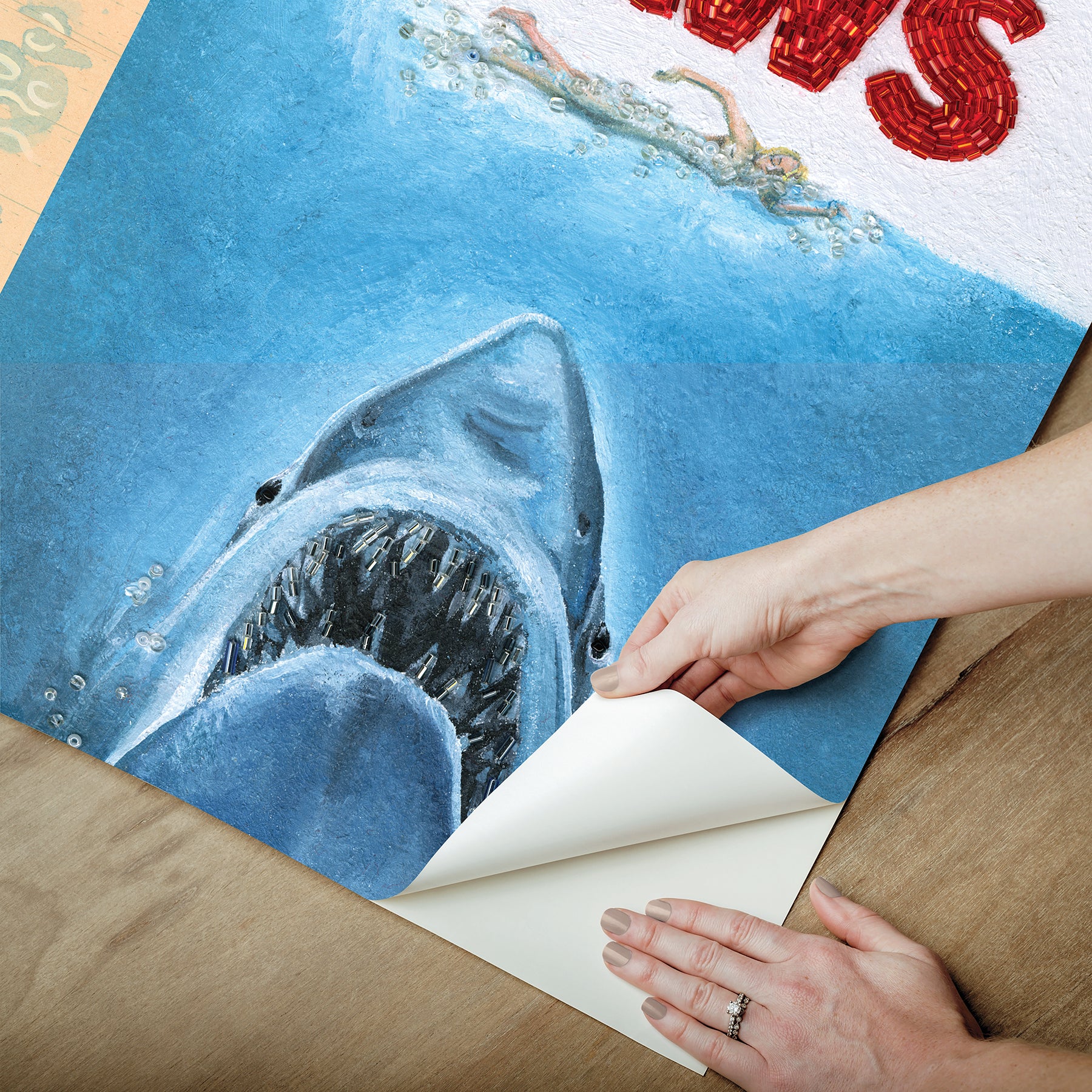 JAWS 50th Anniversary Posters Peel and Stick Mural Wall Murals RoomMates