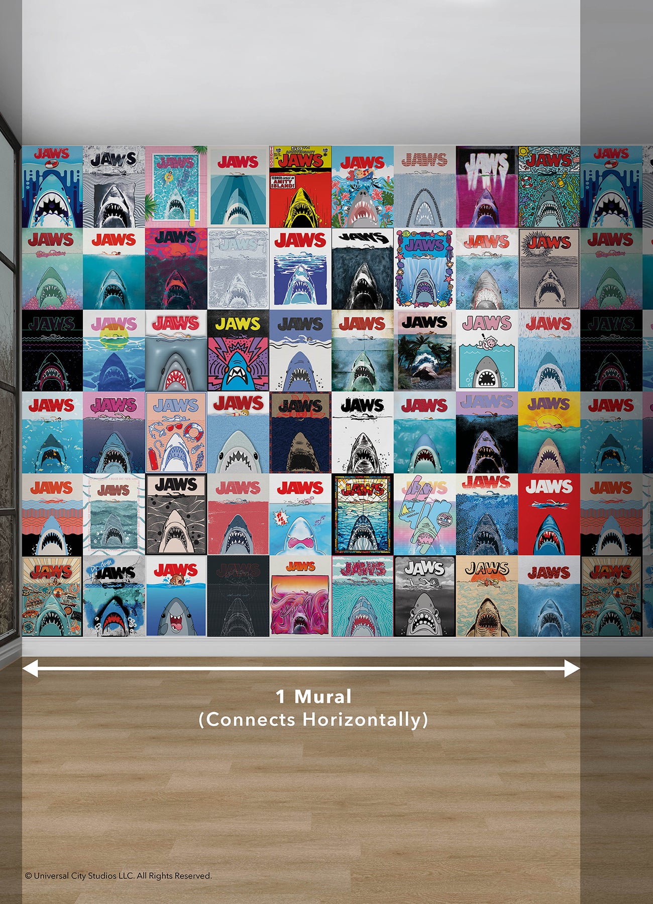 JAWS 50th Anniversary Posters Peel and Stick Mural Wall Murals RoomMates