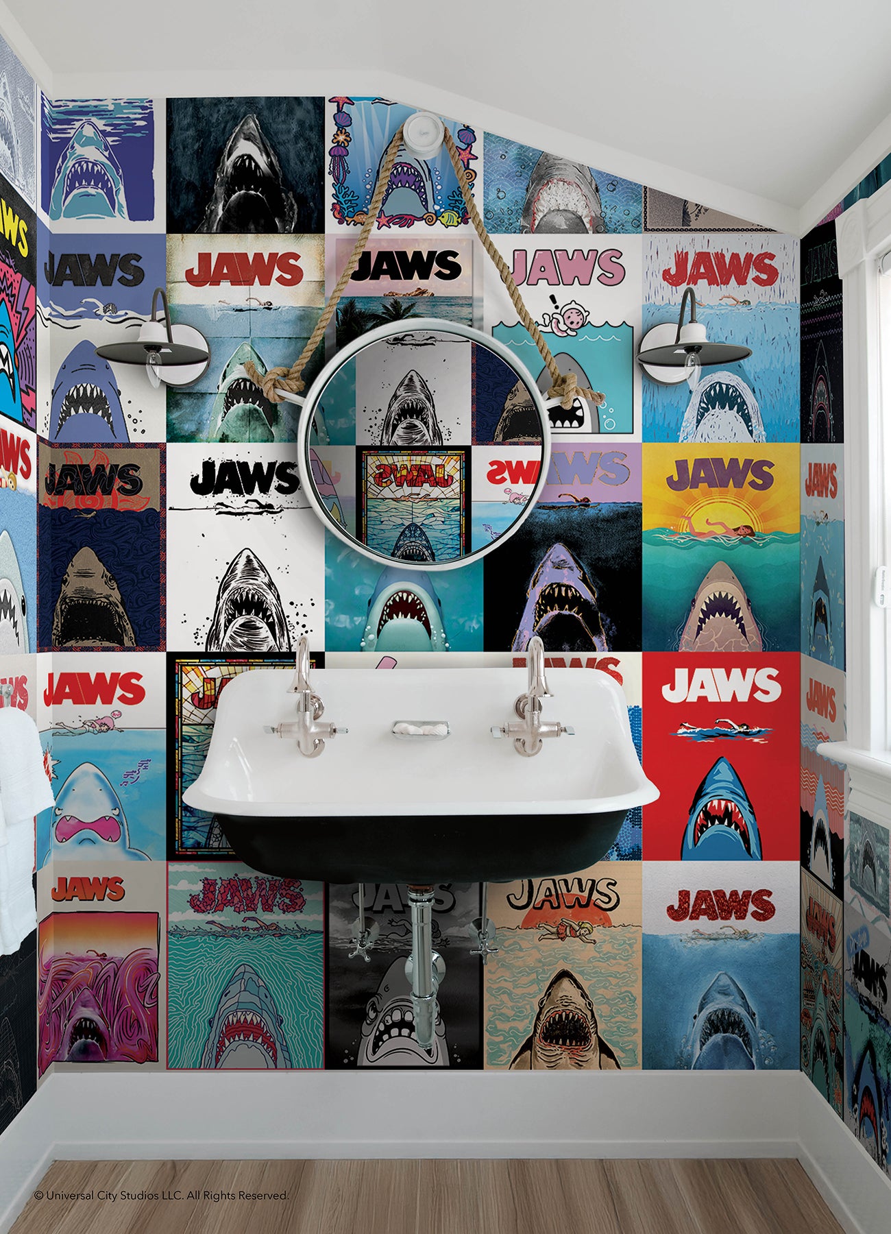 JAWS 50th Anniversary Posters Peel and Stick Mural Wall Murals RoomMates