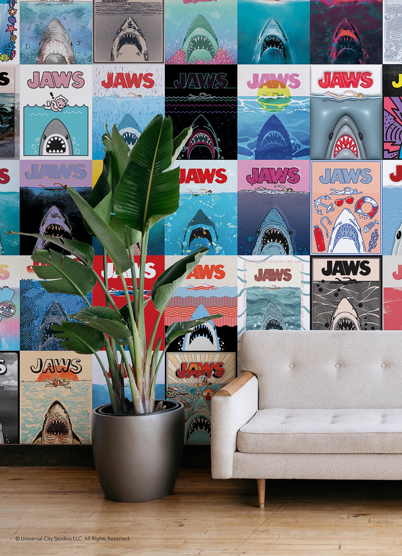 JAWS 50th Anniversary Posters Peel and Stick Mural Wall Murals RoomMates