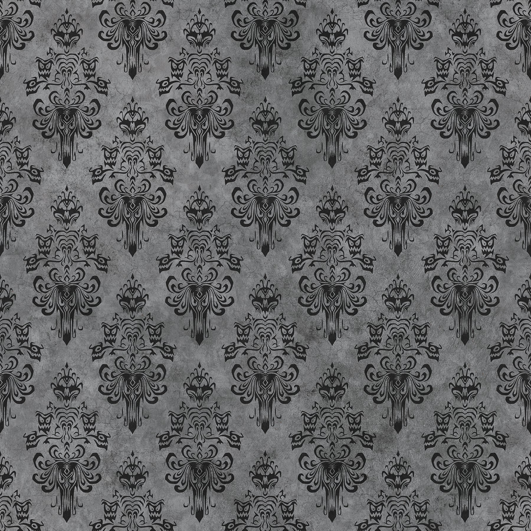 Disney Haunted Mansion Peel & Stick Wallpaper Peel and Stick Wallpaper RoomMates Decor Roll Grey 