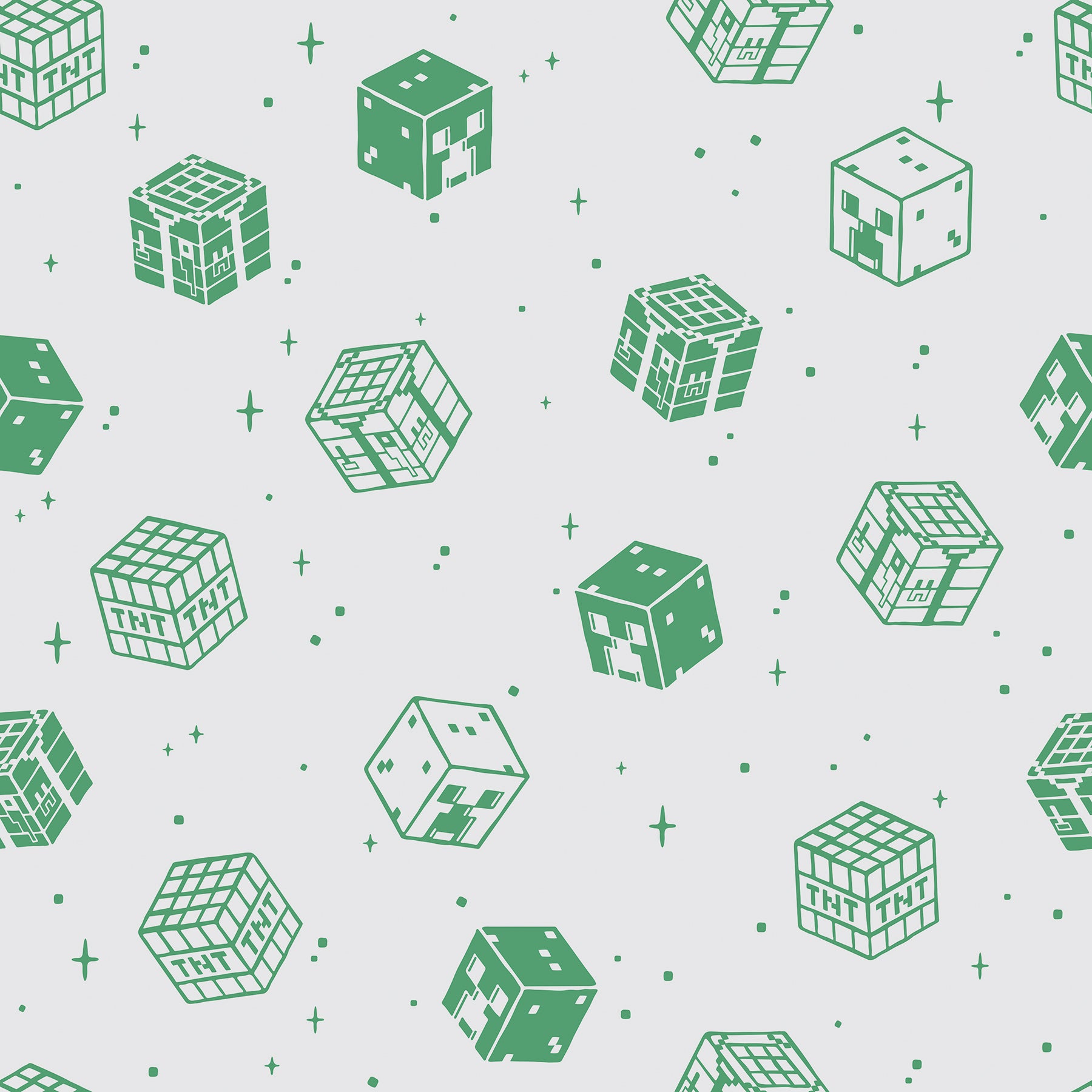 Minecraft Blocks Peel & Stick Wallpaper Peel and Stick Wallpaper RoomMates Decor Roll Grey 
