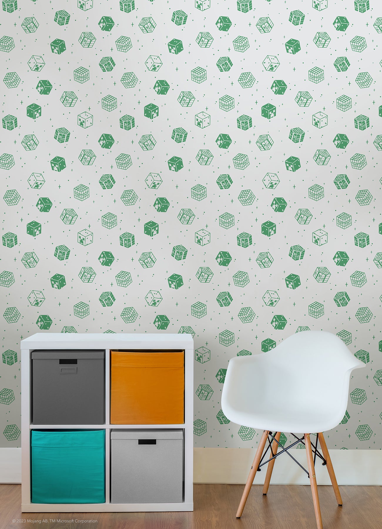 Minecraft Blocks Peel & Stick Wallpaper Peel and Stick Wallpaper RoomMates Decor   
