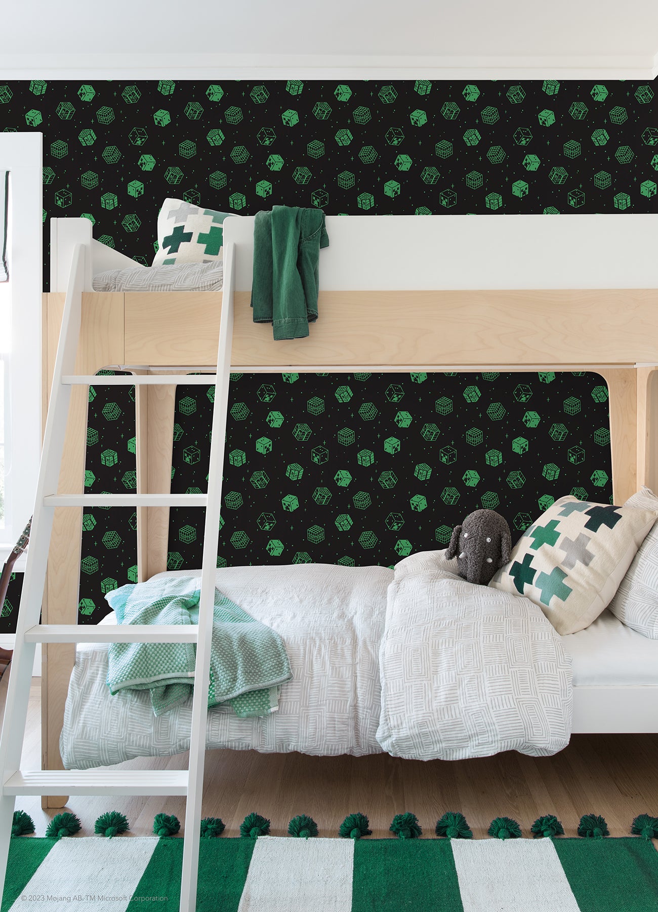 Minecraft Blocks Peel & Stick Wallpaper Peel and Stick Wallpaper RoomMates Decor   