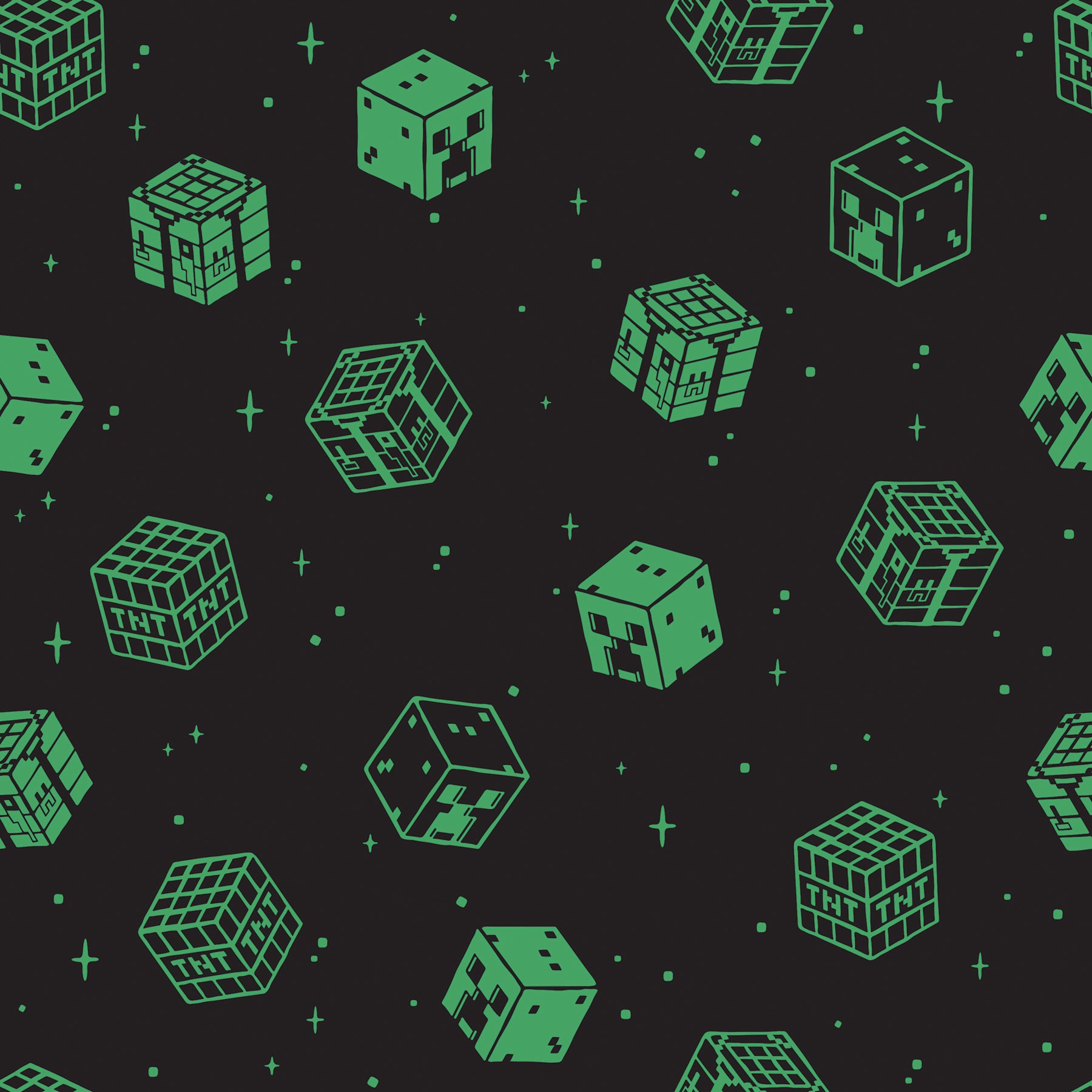 Minecraft Blocks Peel & Stick Wallpaper Peel and Stick Wallpaper RoomMates Decor Roll Black 