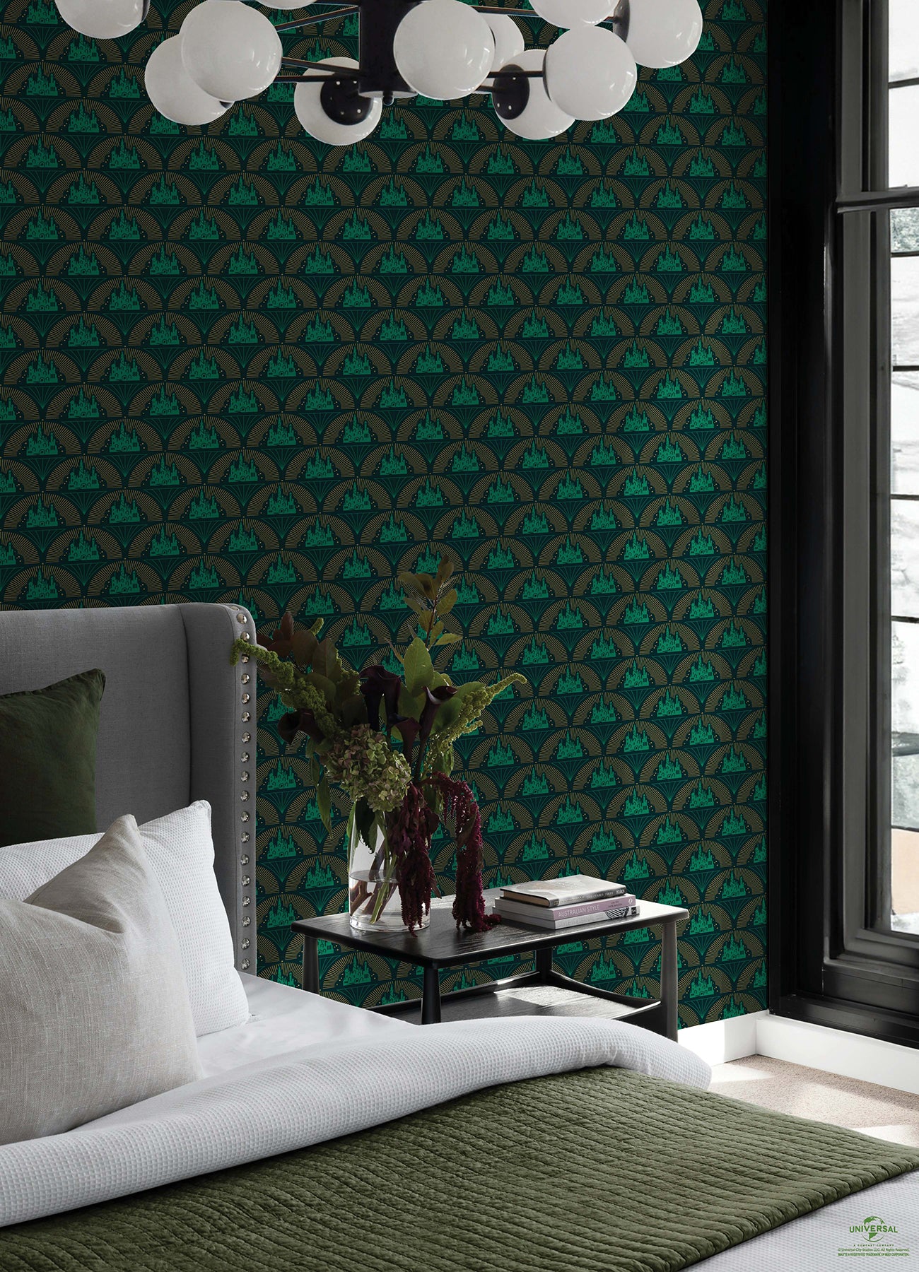 Wicked Emerald City Peel & Stick Wallpaper Peel and Stick Wallpaper RoomMates   