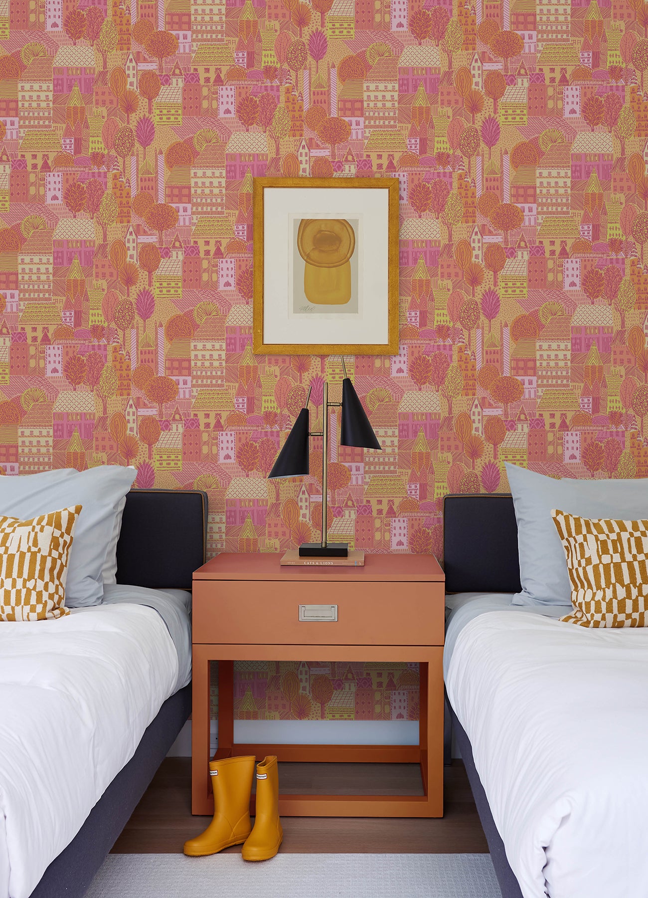 Charming Village Peel & Stick Wallpaper Peel and Stick Wallpaper RoomMates Decor   