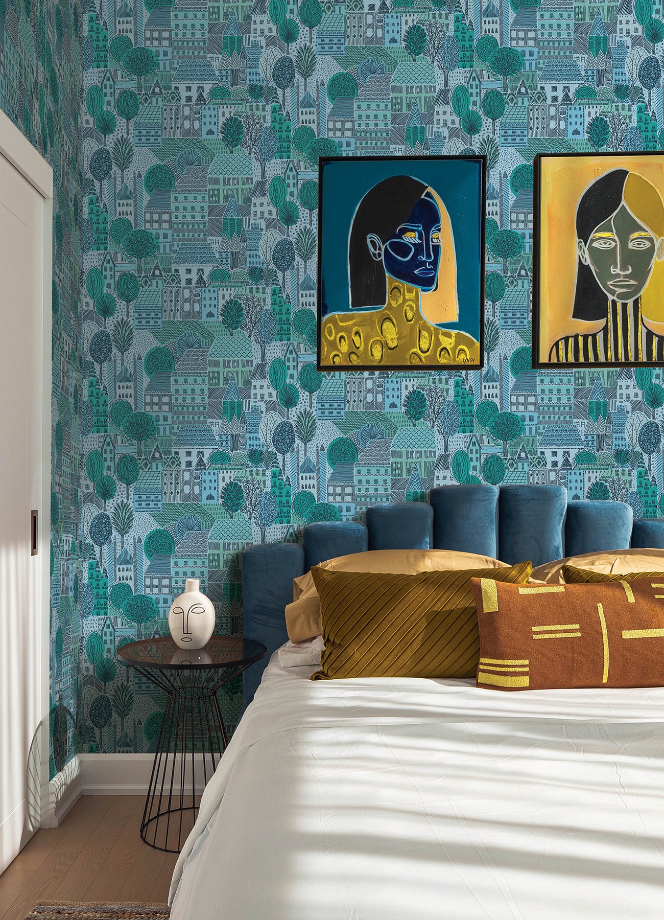 Charming Village Peel & Stick Wallpaper Peel and Stick Wallpaper RoomMates Decor   