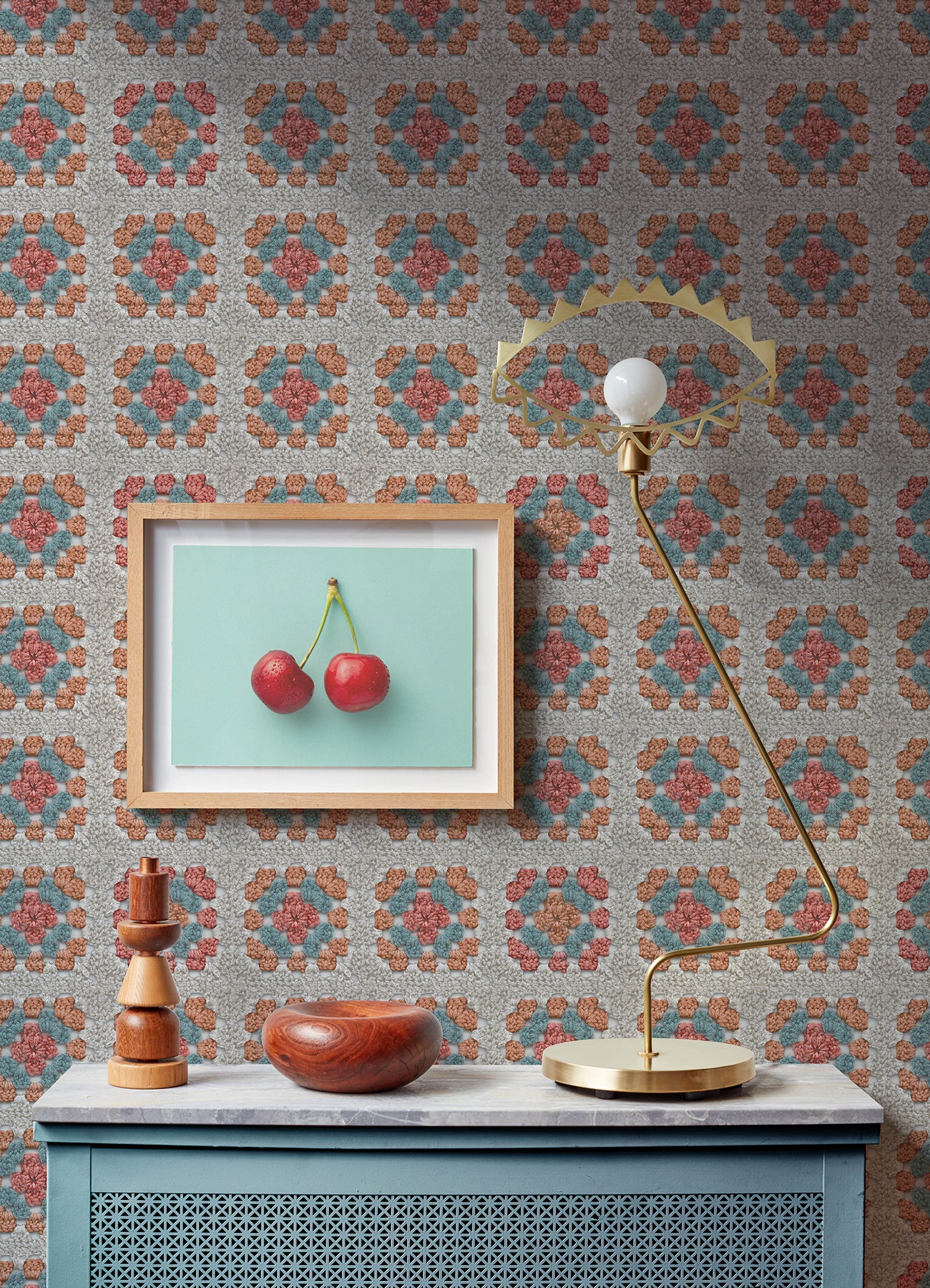 Granny Square Peel & Stick Wallpaper Peel and Stick Wallpaper RoomMates   