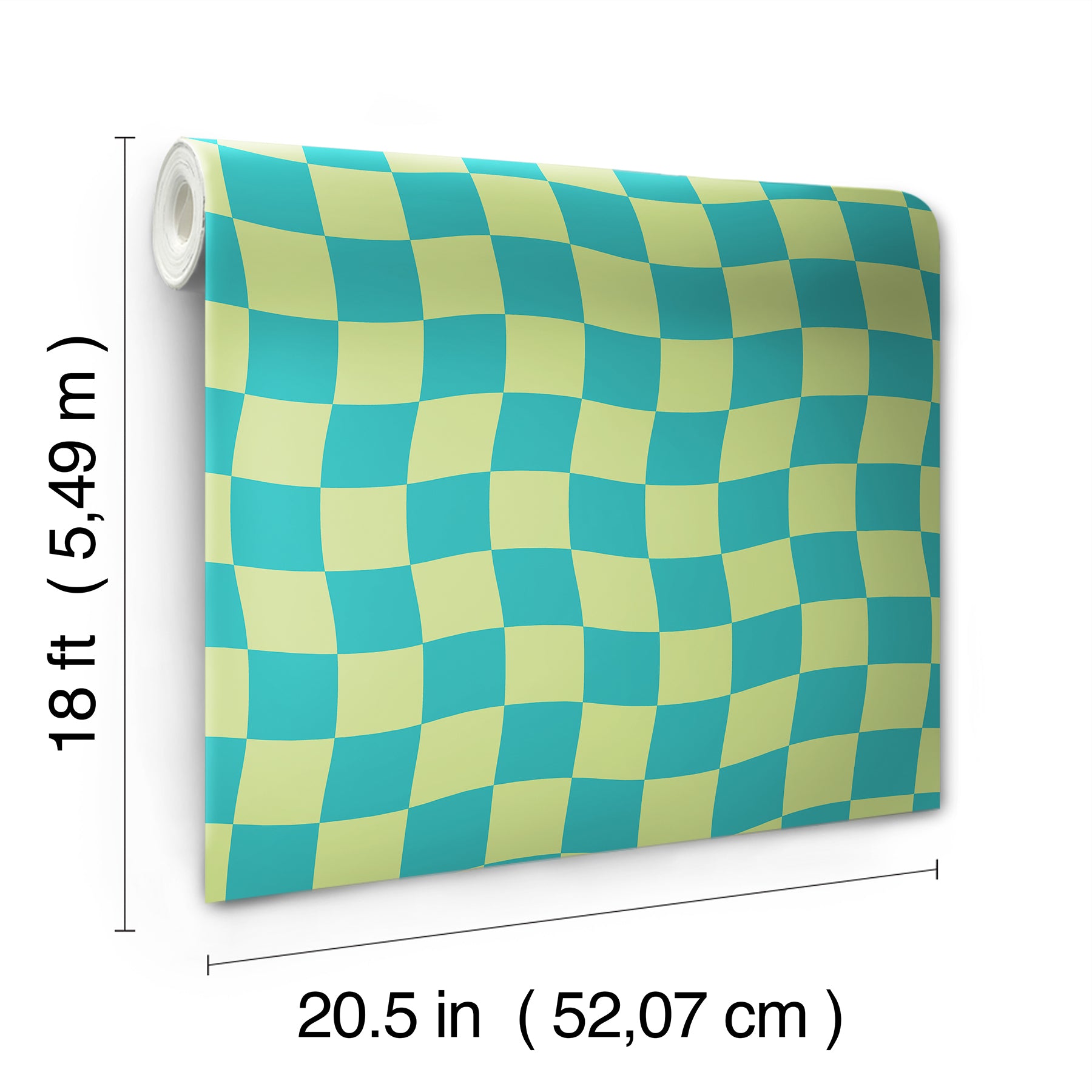Groovy Checker Peel & Stick Wallpaper Peel and Stick Wallpaper RoomMates   