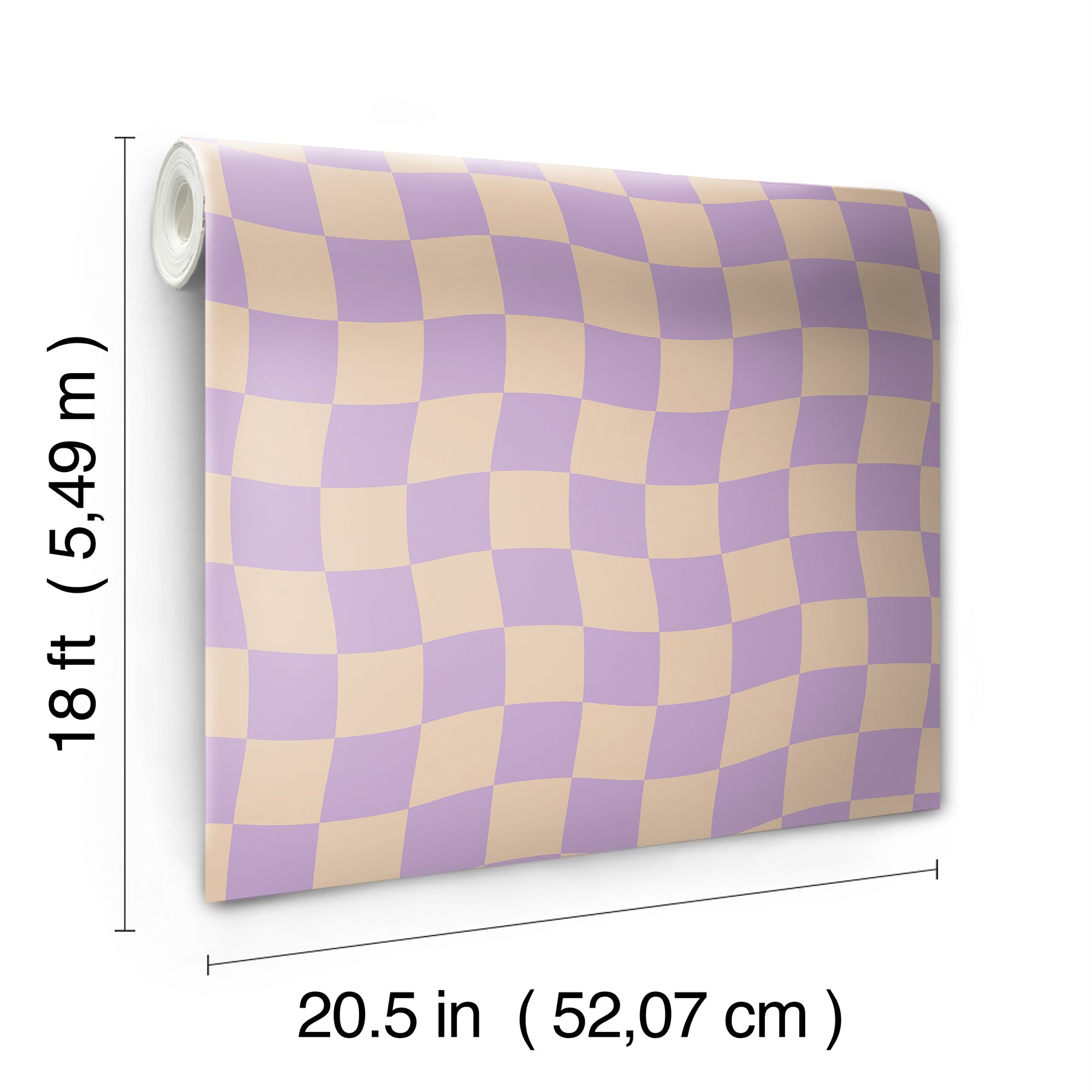Groovy Checker Peel & Stick Wallpaper Peel and Stick Wallpaper RoomMates   