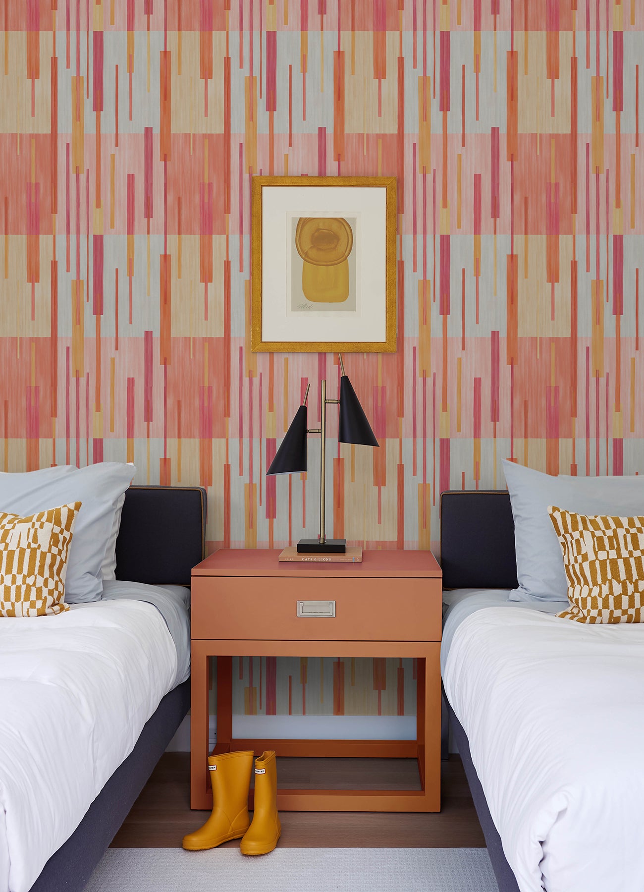 Abstract Grid Peel & Stick Wallpaper Peel and Stick Wallpaper RoomMates   